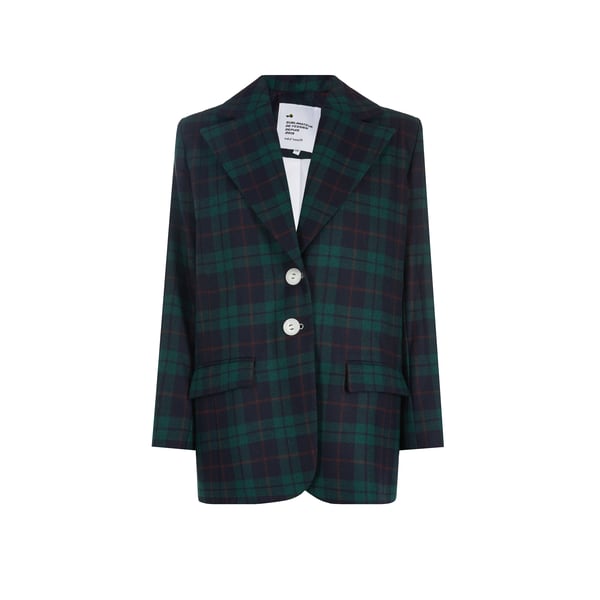 Veste blazer à carreaux