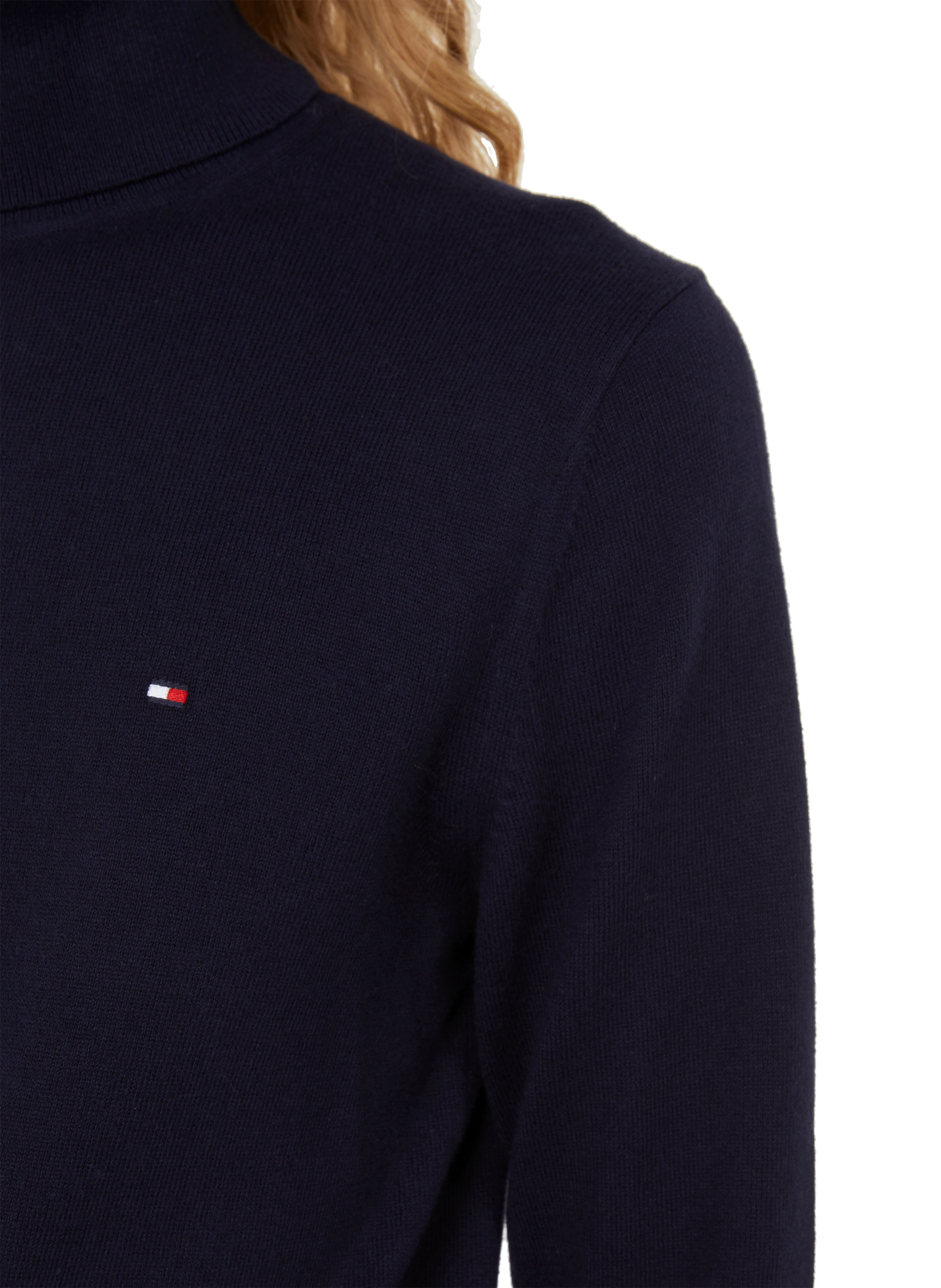 Turtleneck top with contrasting insert TOMMY HILFIGER Blue
