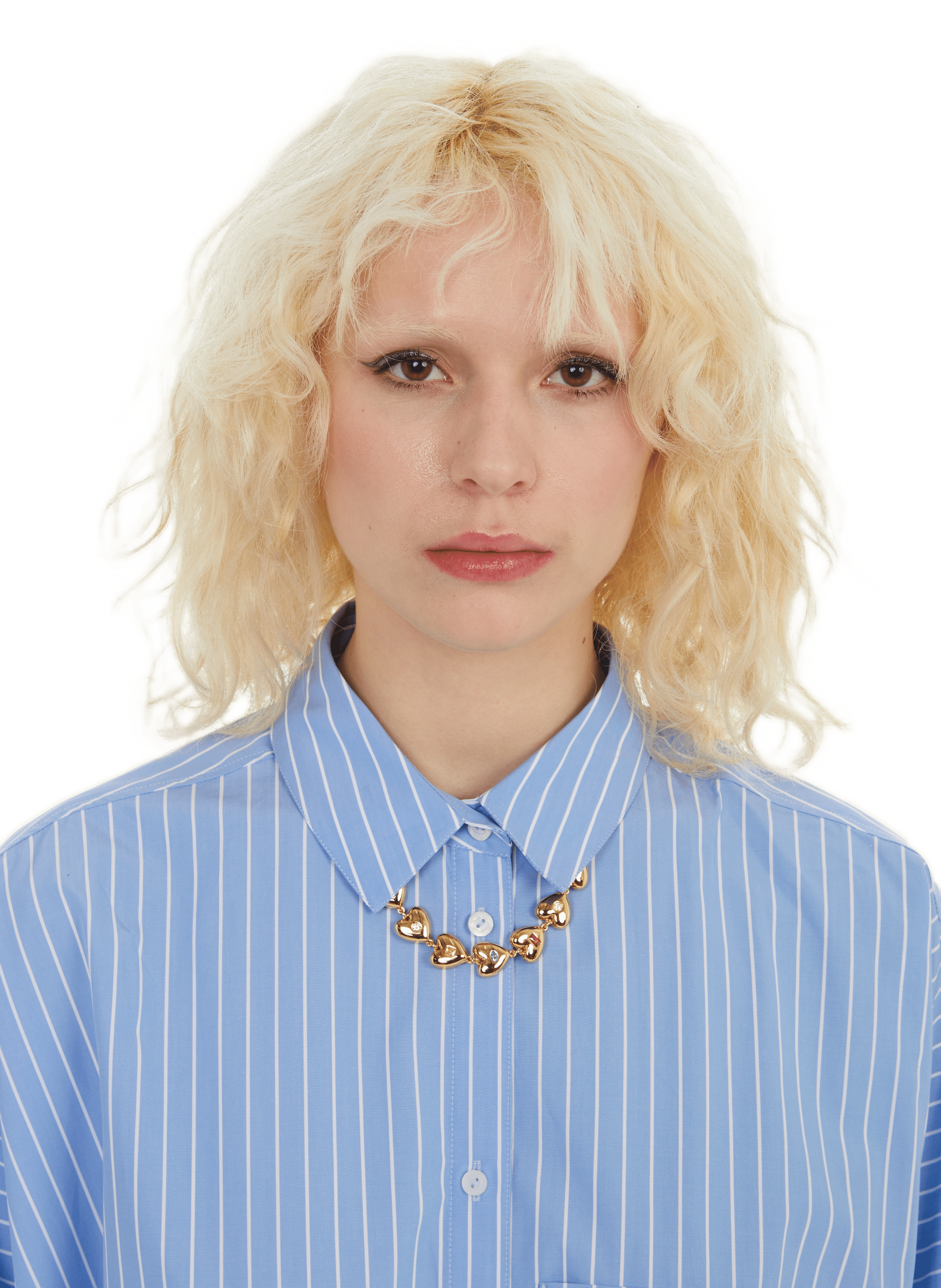 Striped shirt dress JIL SANDER Blue