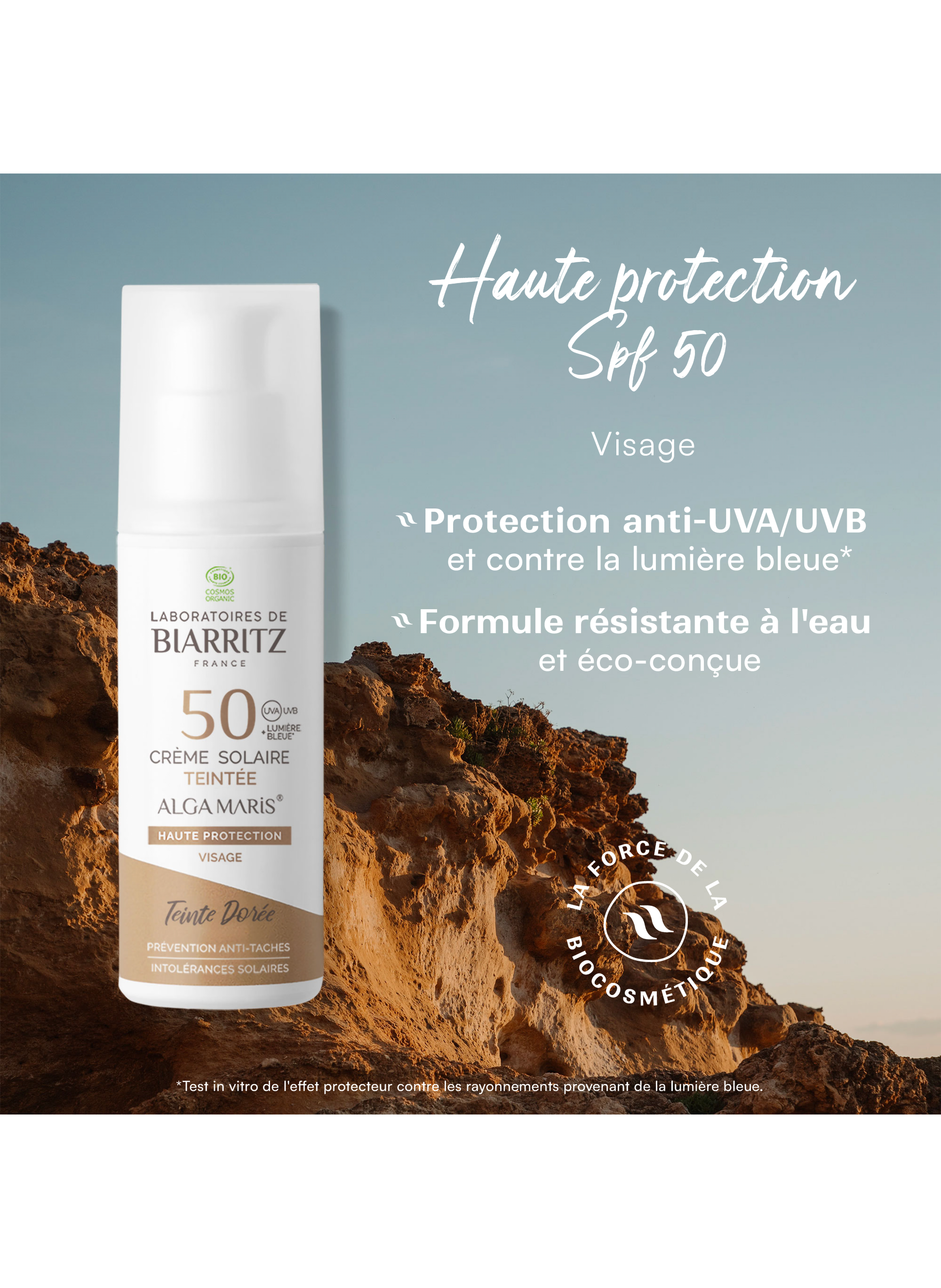 Alga Maris - SPF 50 Tinted Face Sun Cream - Golden LABORATOIRES DE BIARRITZ No color