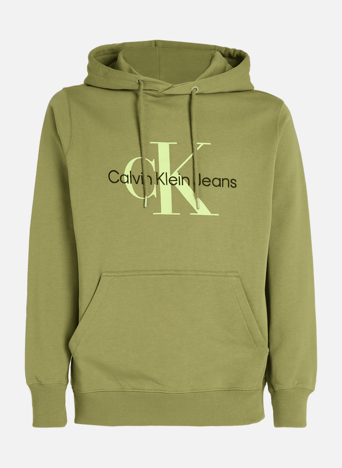 CALVIN KLEIN cotton logo hoodie