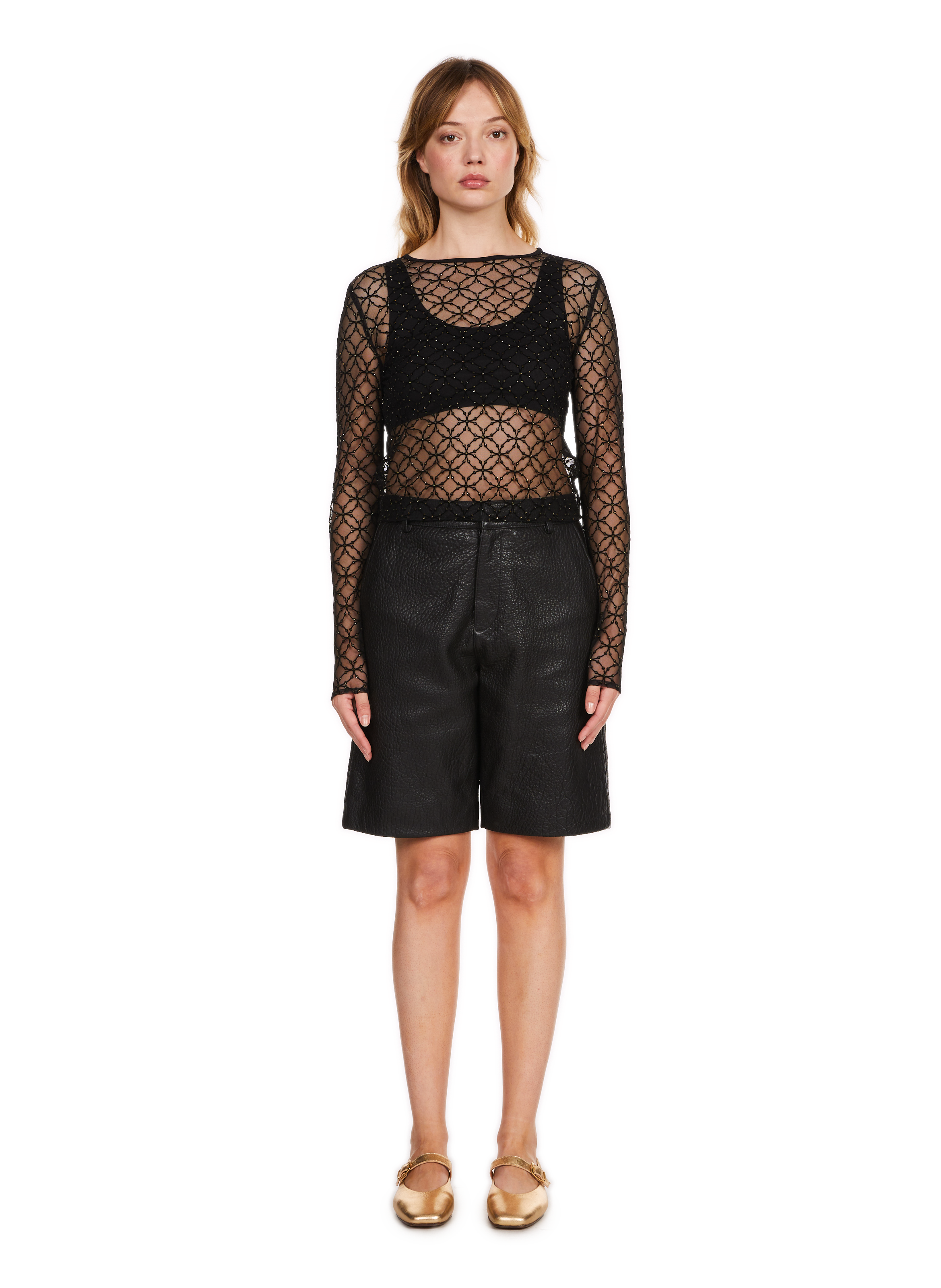 Long-sleeved top  SAISON 1865 Black