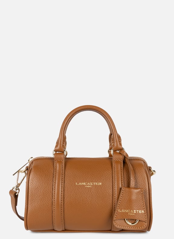 Petit sac polochon - milano ana Marron by LANCASTER LANCASTER Petit sac polochon - milano ana Marron