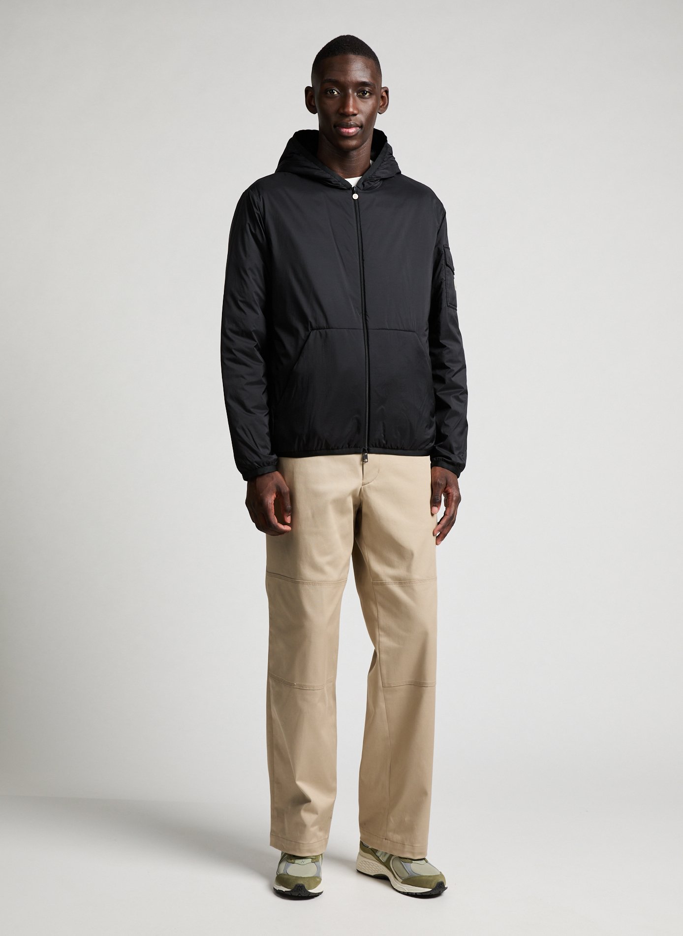 Short hooded down jacket MONCLER Black