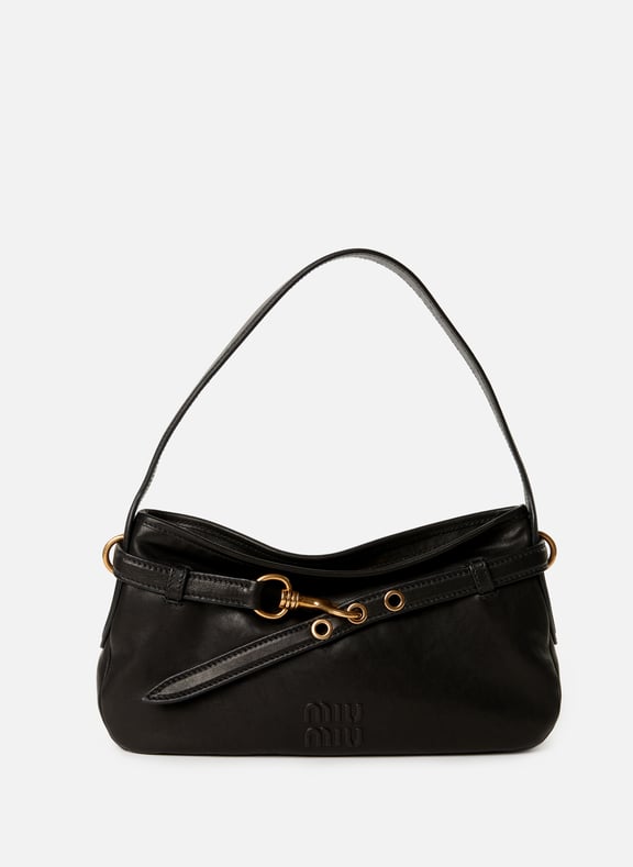 Sac Aventure en cuir Noir by MIU MIU MIU MIU Sac Aventure en cuir Noir