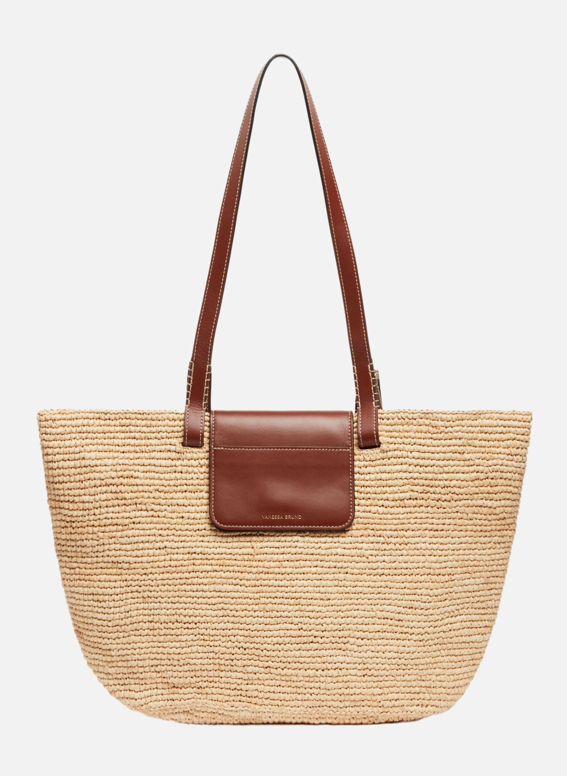 Panier en raphia VANESSA BRUNO Blanc