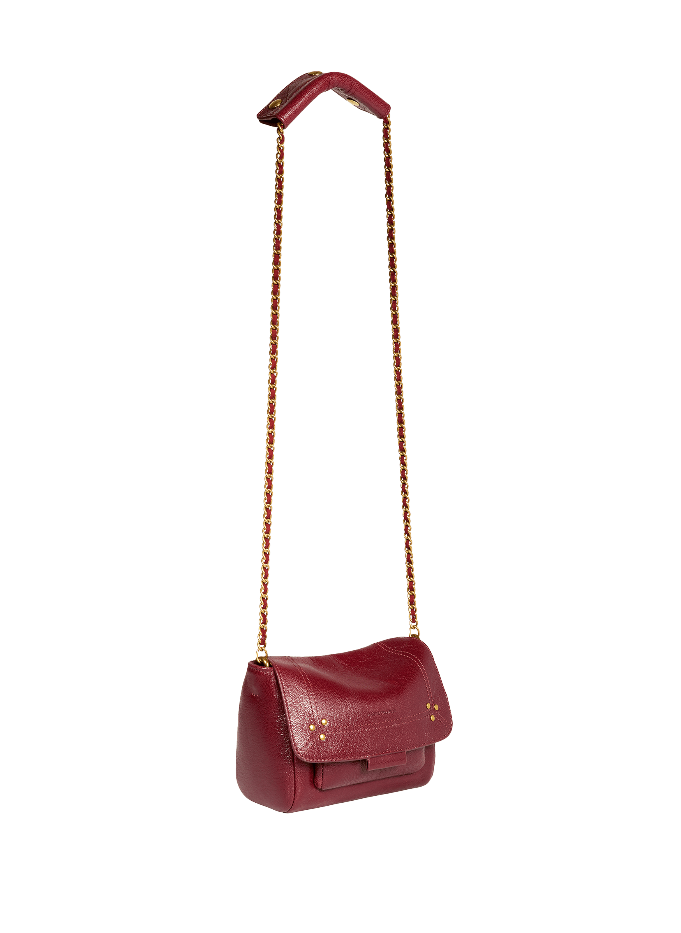 Sac à bandoulière Lulu S en cuir JÉRÔME DREYFUSS Rouge