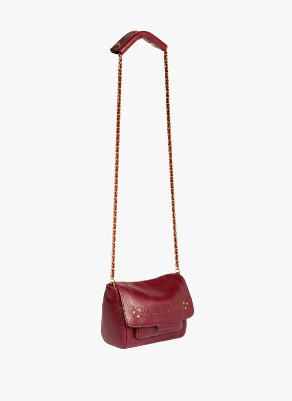 Sac à bandoulière Lulu S en cuir | Rouge by JÉRÔME DREYFUSS Sac à bandoulière Lulu S en cuir Rouge