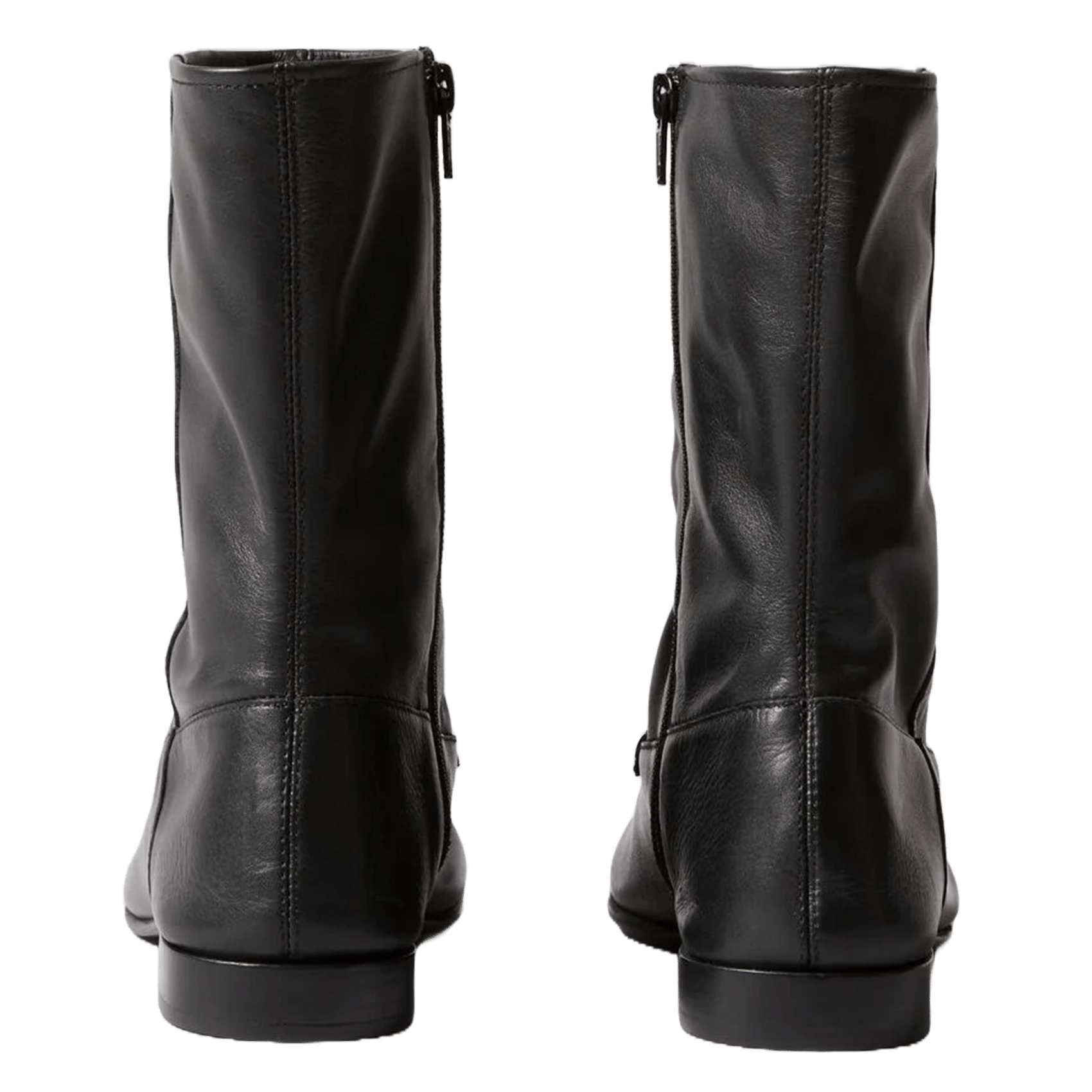 Bottines zippées en cuir CLAUDIE PIERLOT Noir