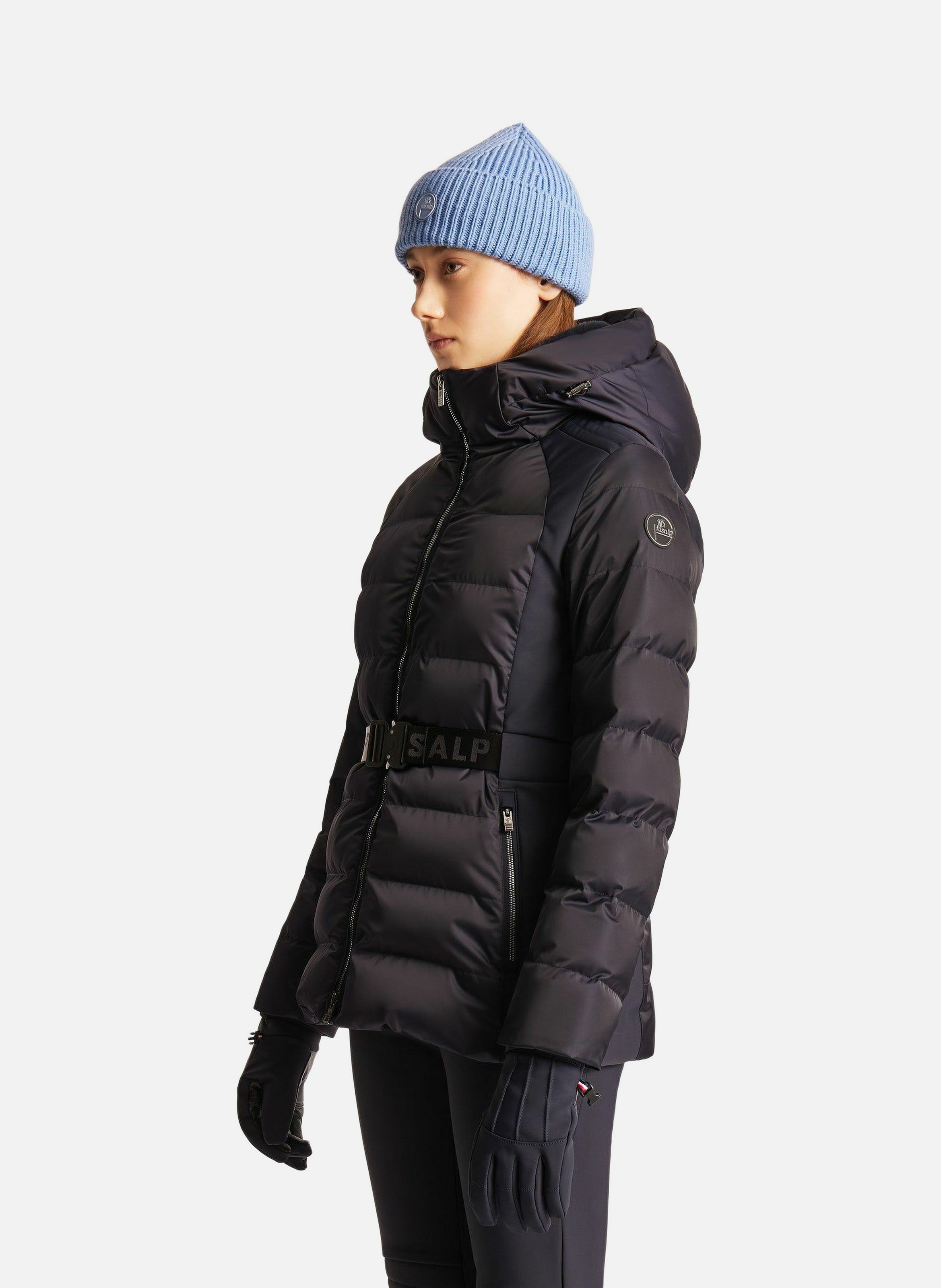 Veste de ski maela col capuche coupe regular FUSALP Bleu