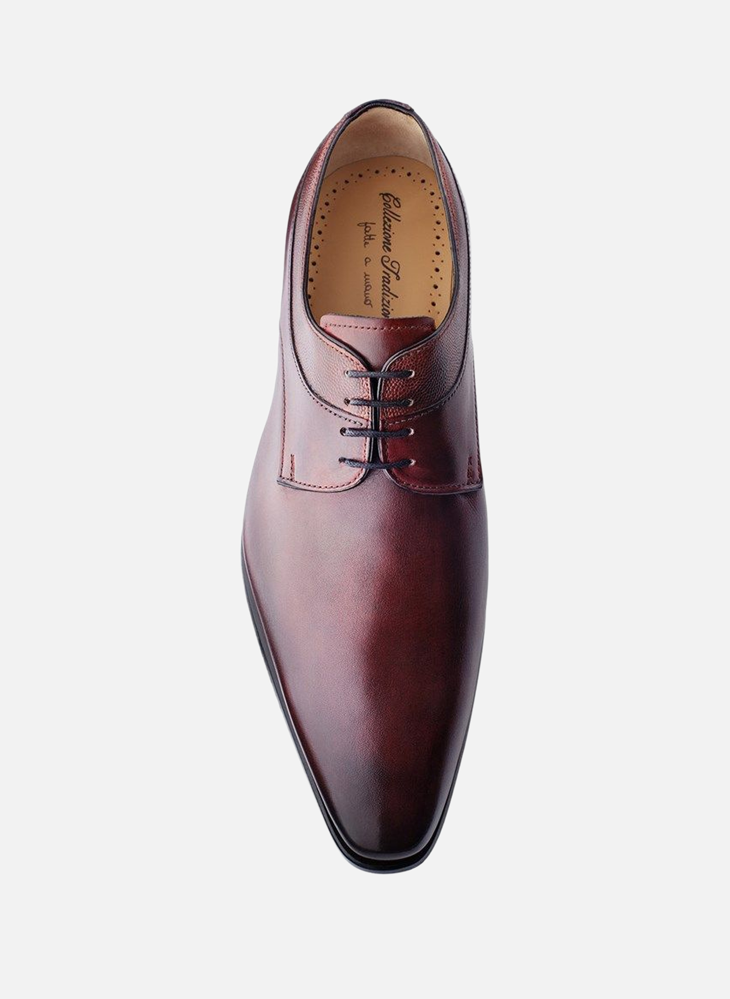 Derby cuir UMBERTO FINSBURY Rouge