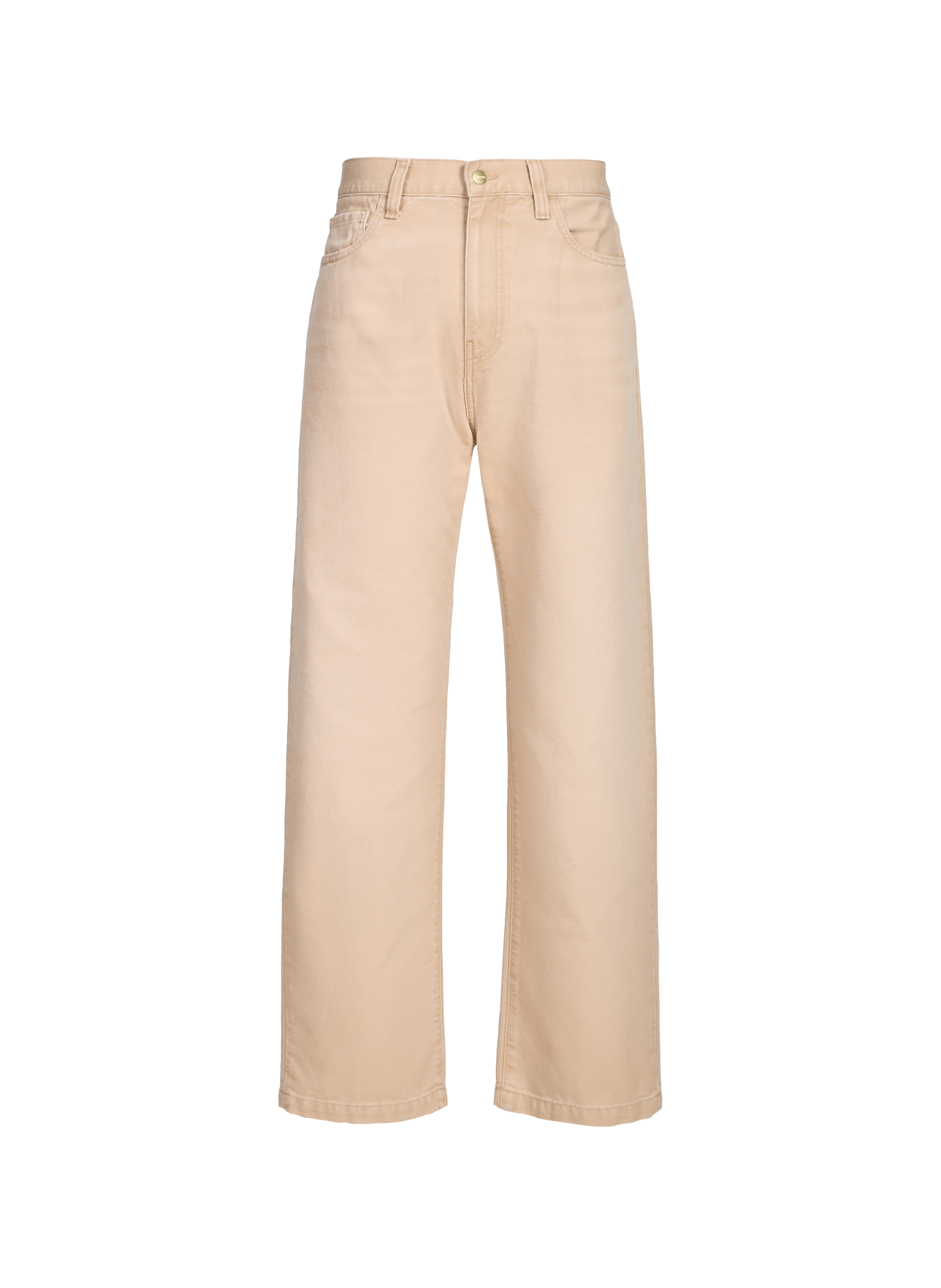 Straight cotton trousers CARHARTT WIP Brown