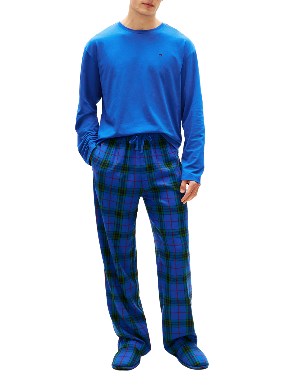 TOMMY HILFIGER Pyjama deux pièces en coton Blue