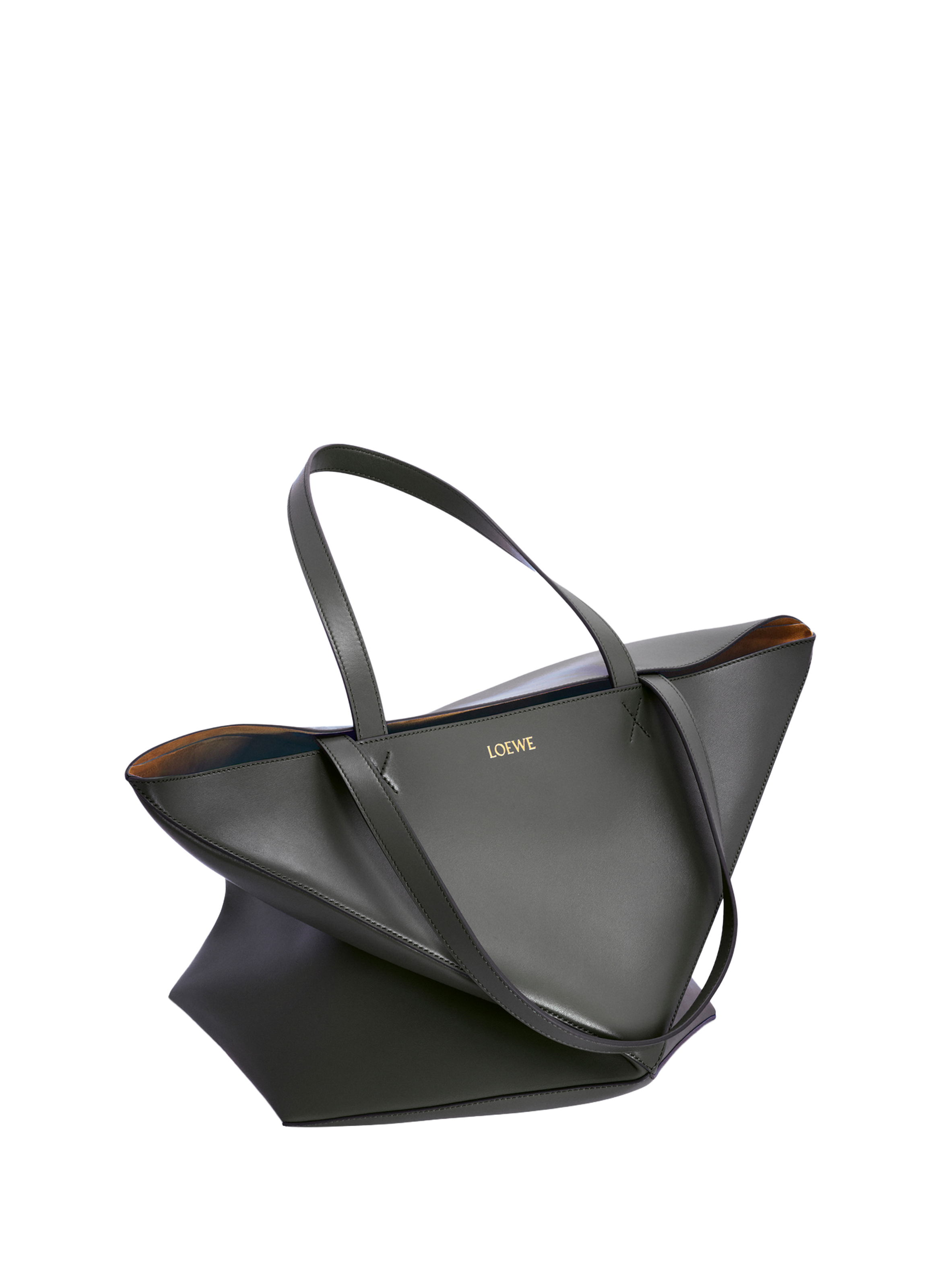 Bolso Puzzle Fold XL en cuero de becerro brillante LOEWE Negro