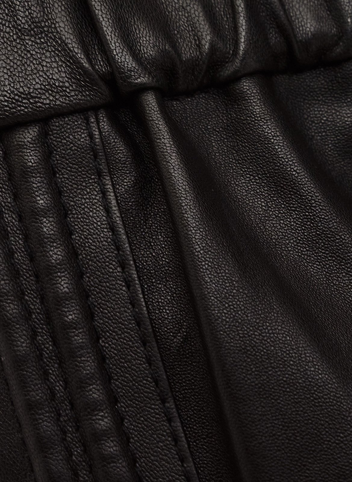 Pantalon slim en cuir quany BA&SH Noir