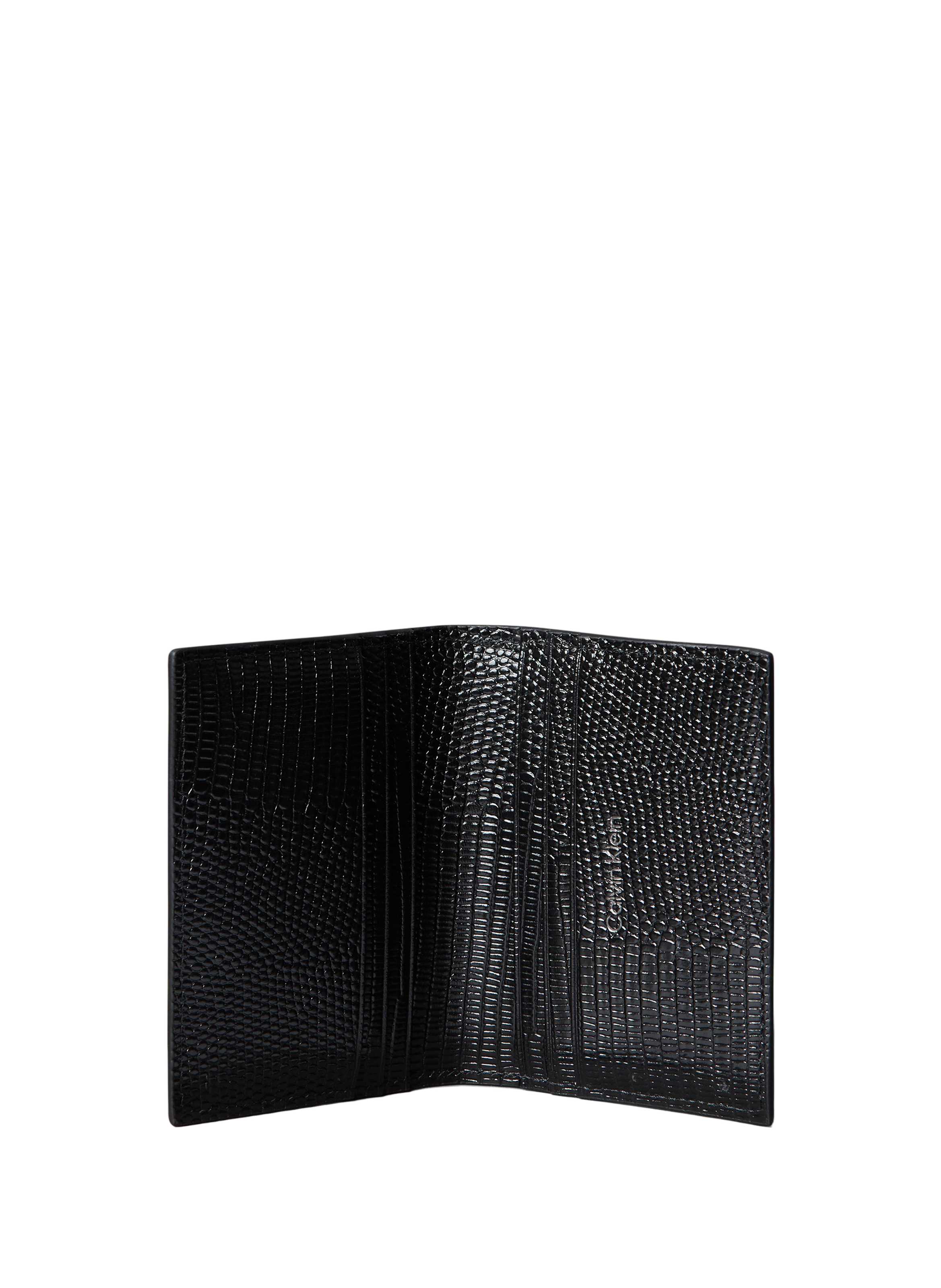 Grained leather wallet CALVIN KLEIN Black