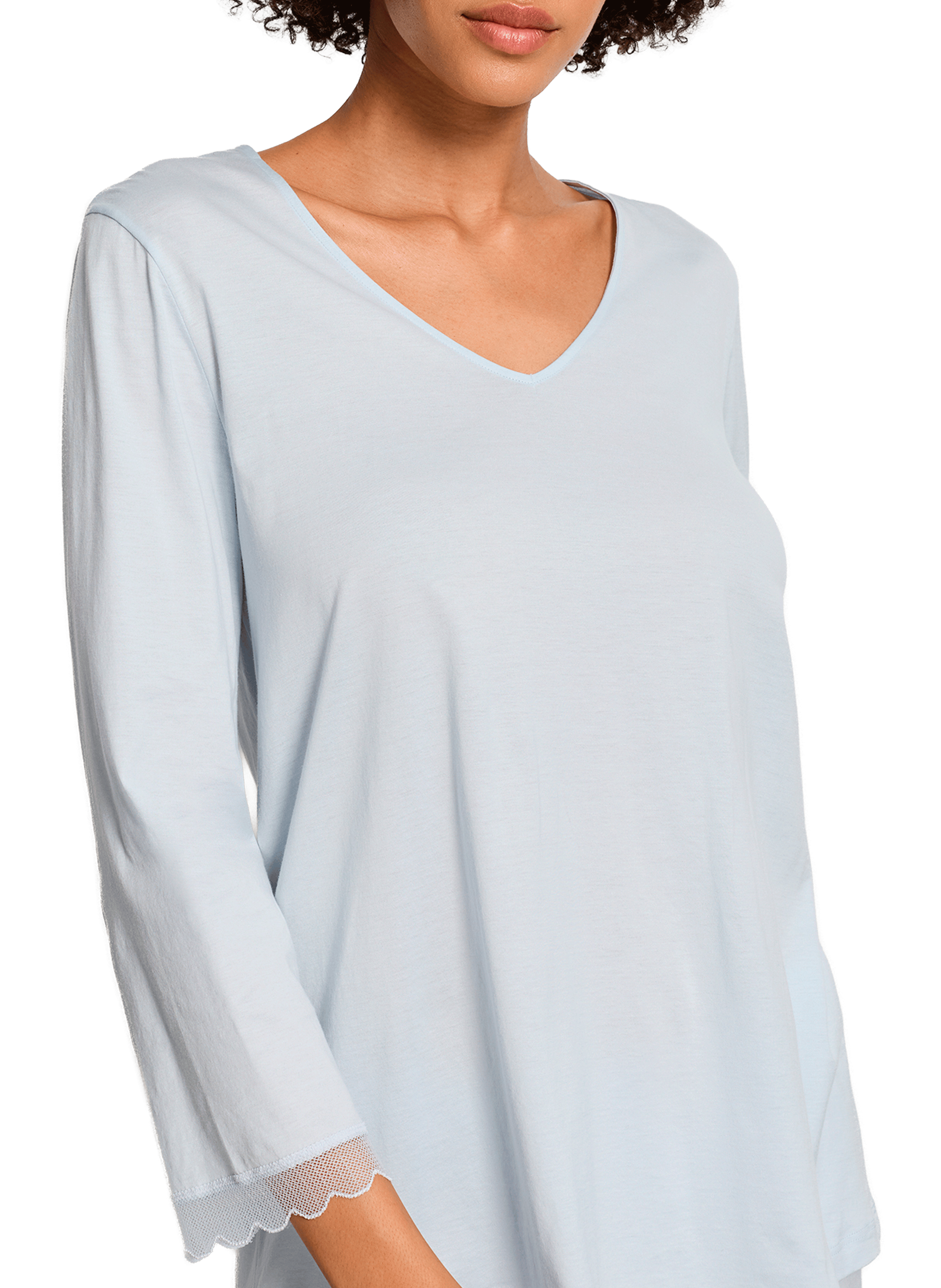 Ensemble de pyjama long Inaya en coton HANRO Bleu