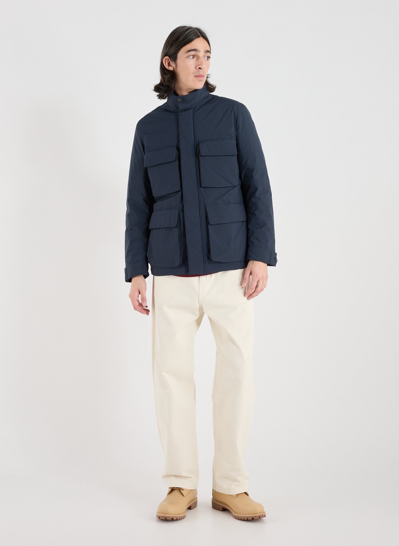 Blouson col montant WOOLRICH Bleu