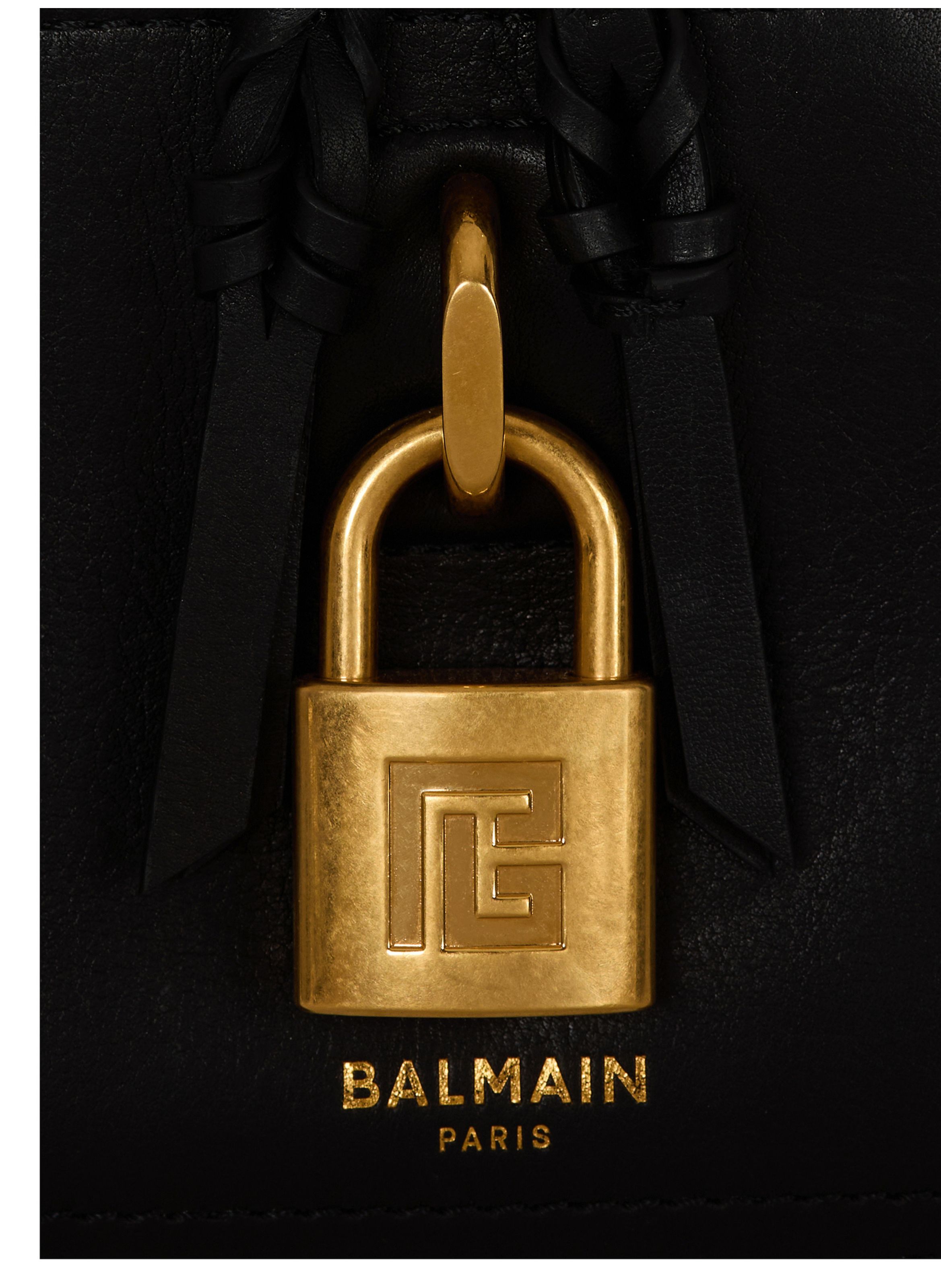 Sac pulse vanity en cuir de veau BALMAIN Noir