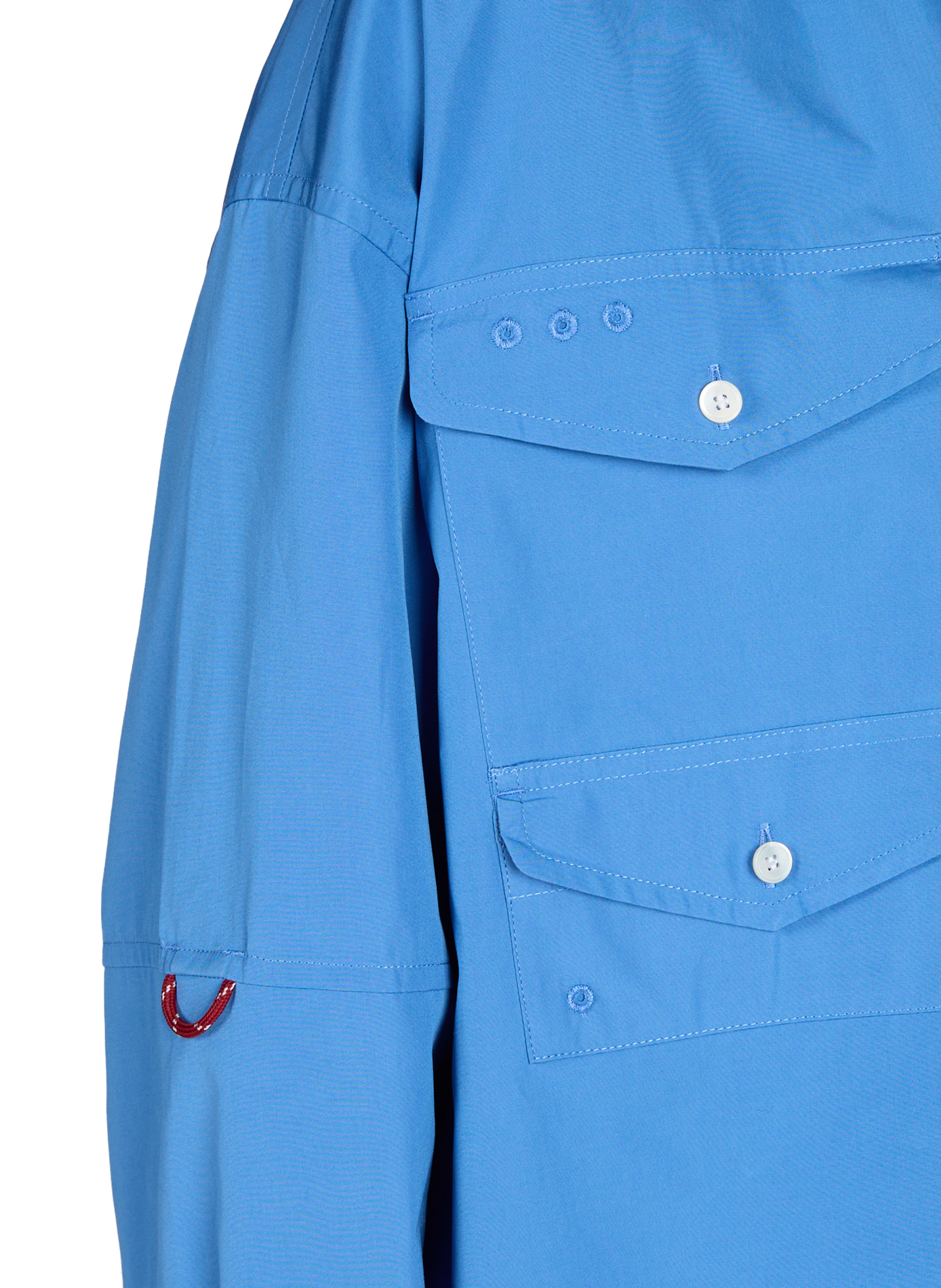 Chemise courte en coton MIU MIU Bleu