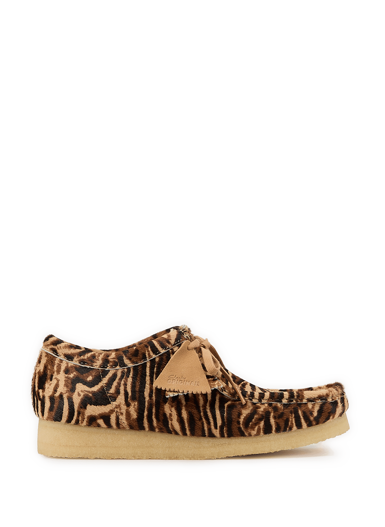 Suede leather derbies  Tiger print