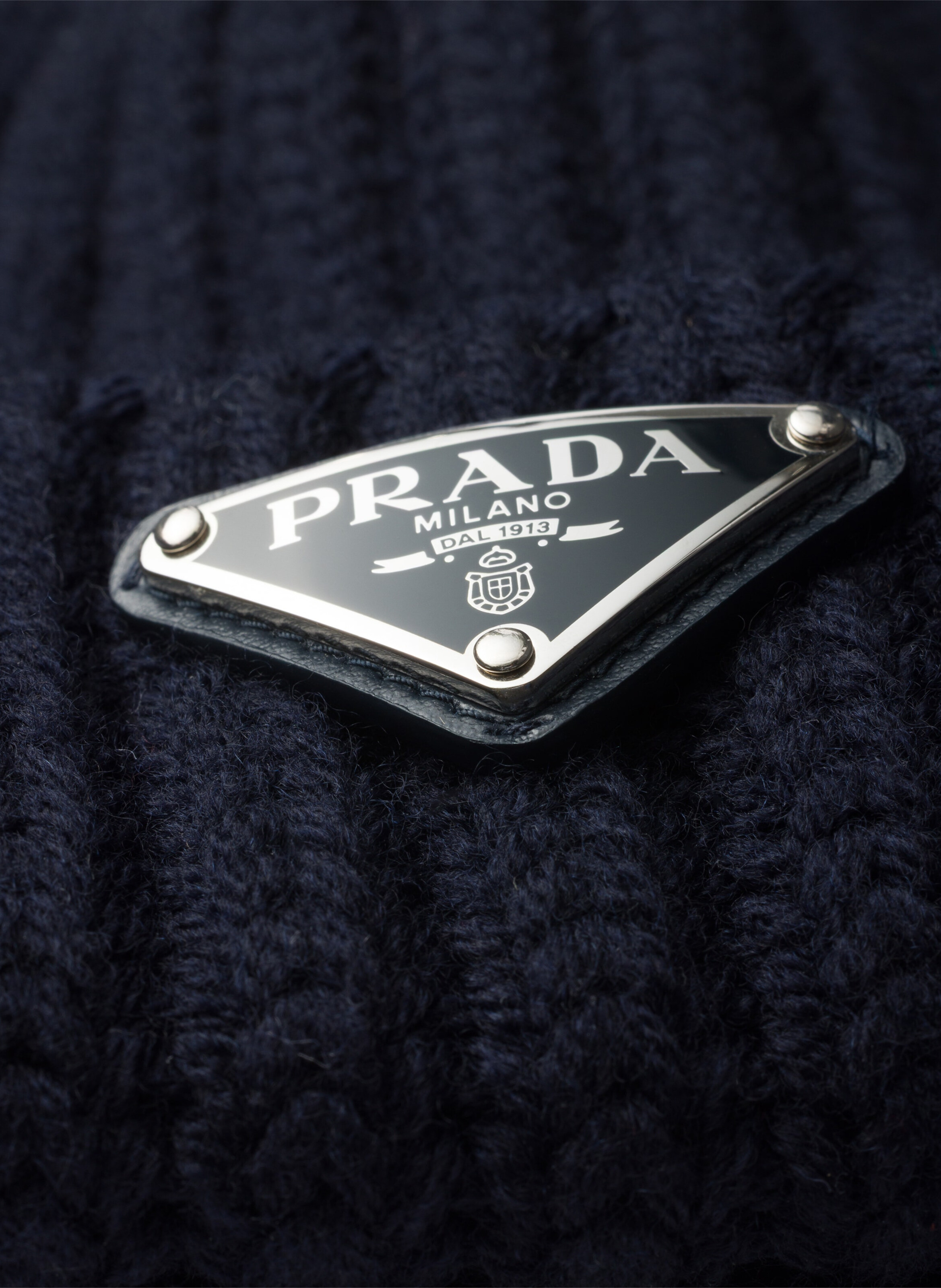 Bonnet en laine PRADA Bleu