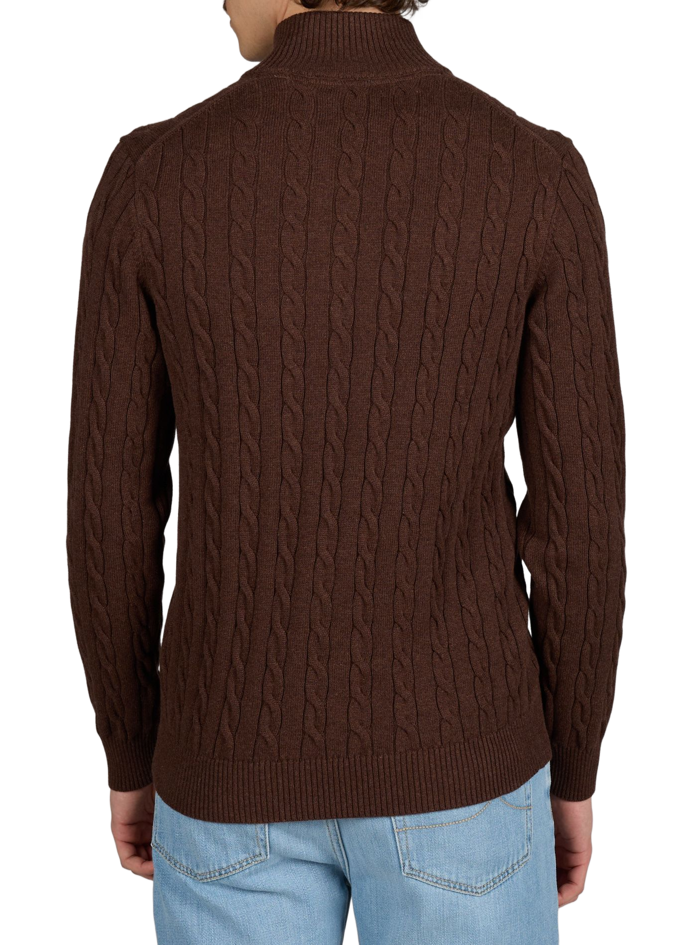 Cotton jumper GANT Brown