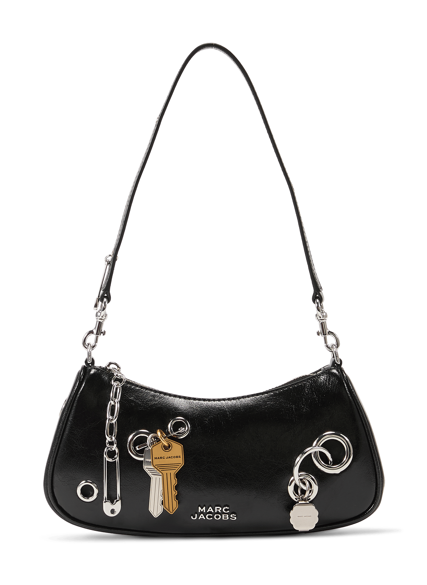 Sac en cuir avec empiècements clés MARC JACOBS Nero