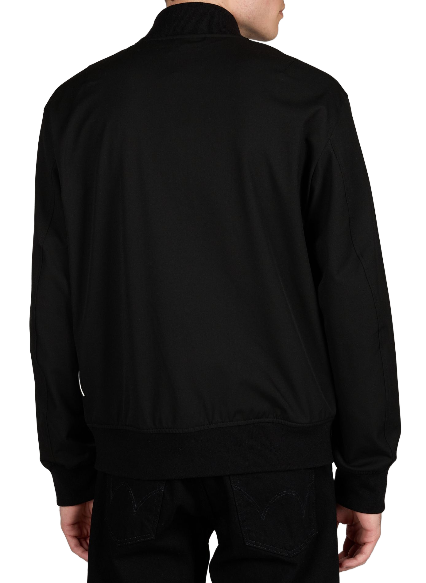 Oversized Teddy Collar Jacket ARMANI EXCHANGE Black