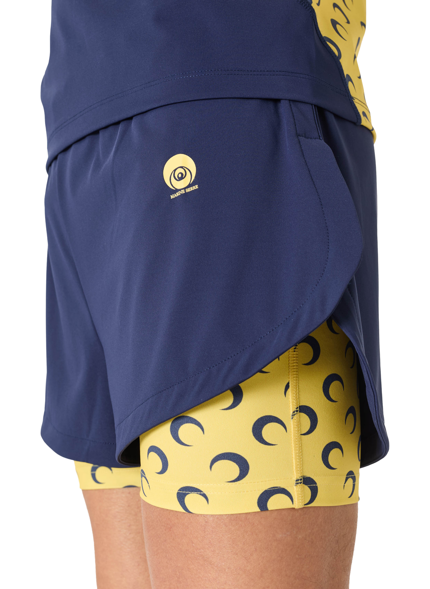 Short athleisure à empiècements moon MARINE SERRE Bleu