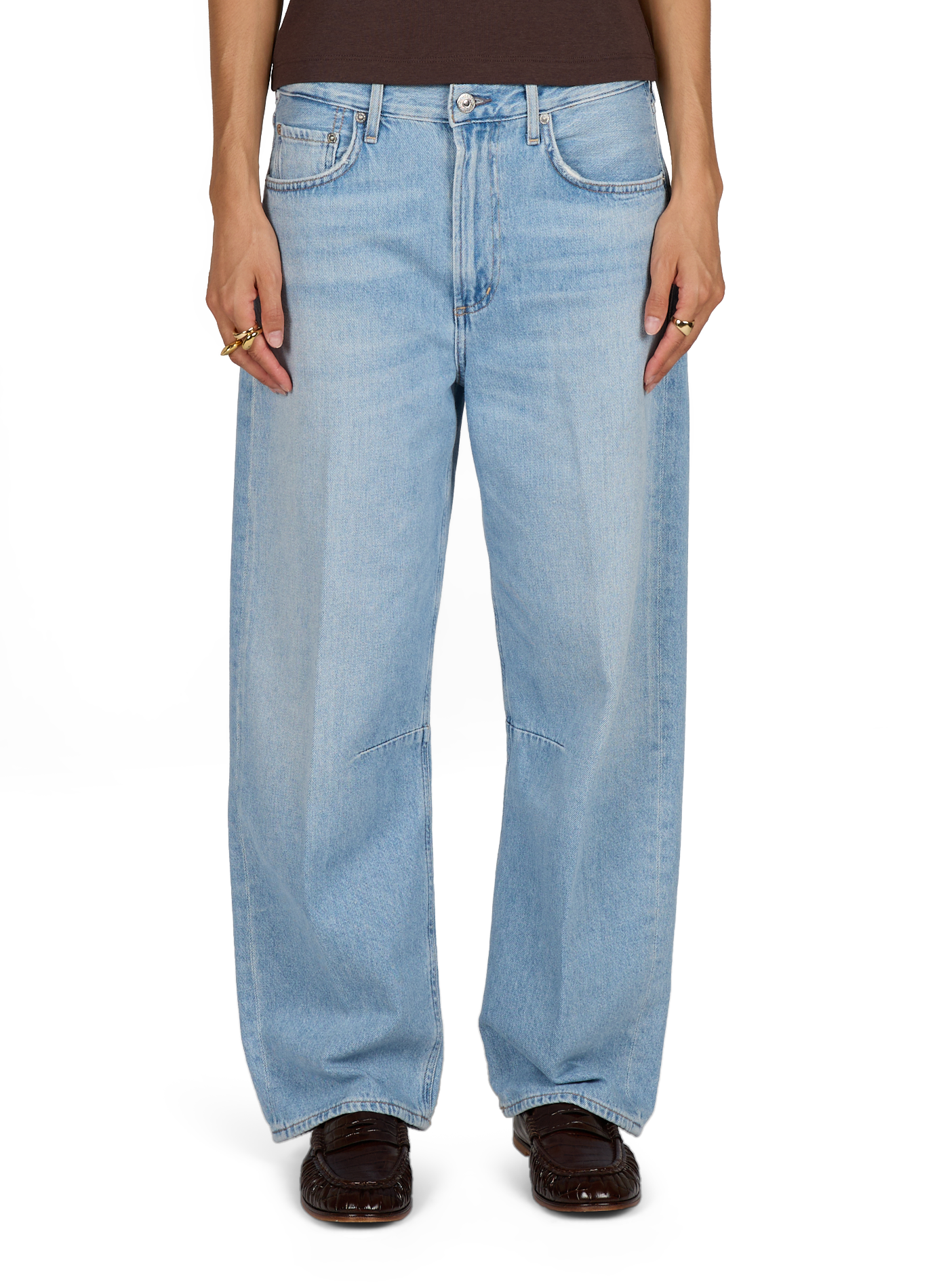 Jean barrel Miro en coton CITIZENS OF HUMANITY Bleu