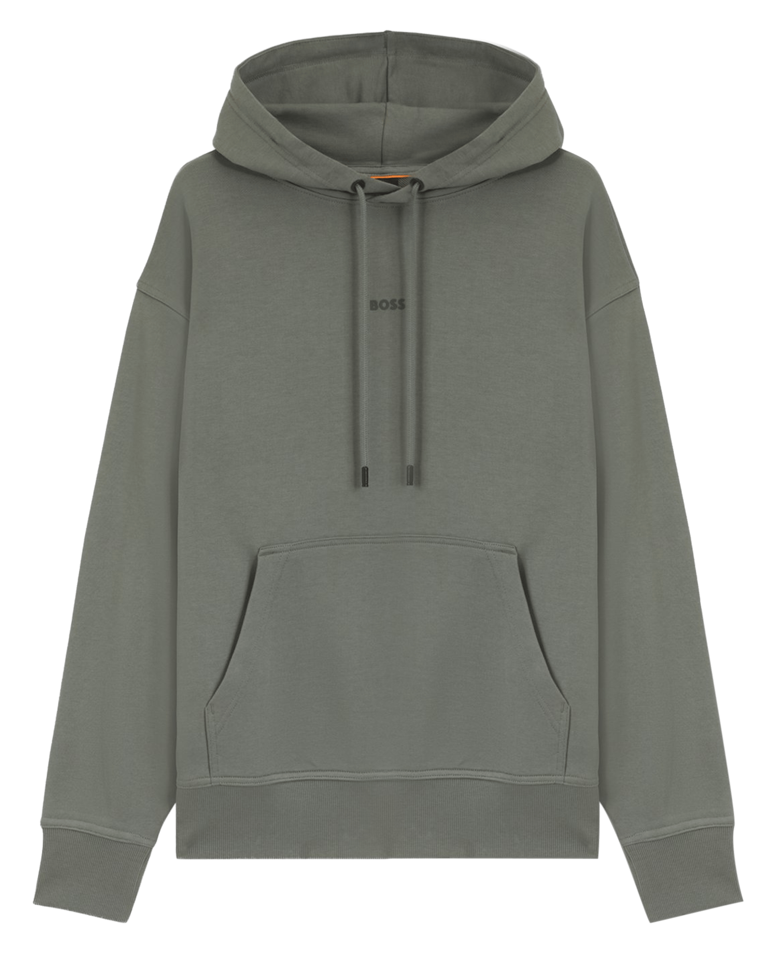 Sweat à capuche en coton BOSS Argent