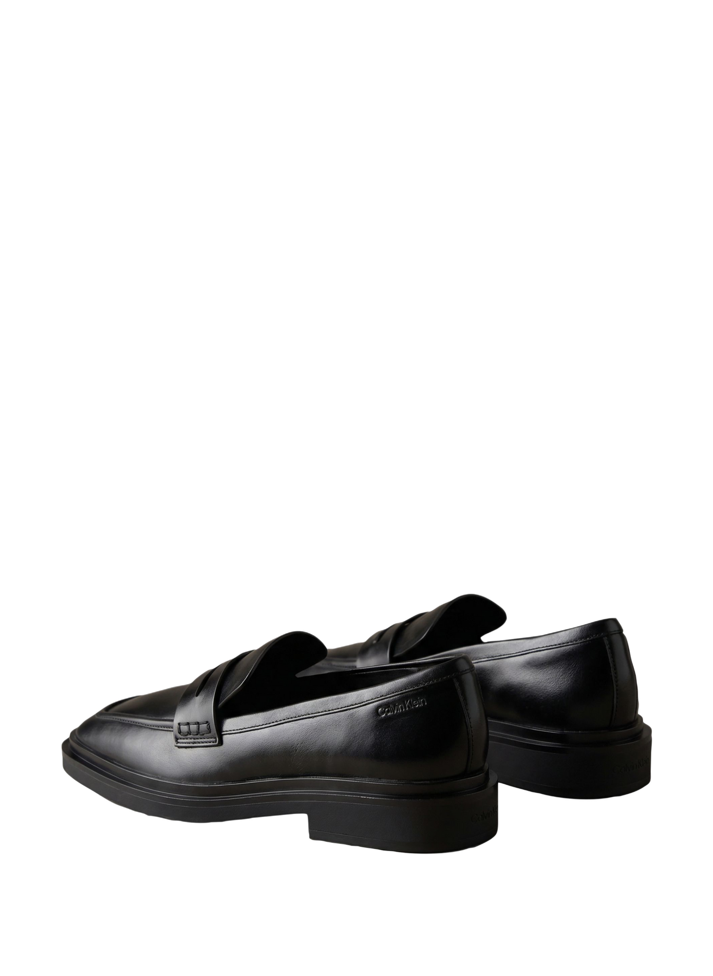 Penny-Leder-Mokassins CALVIN KLEIN Schwarz