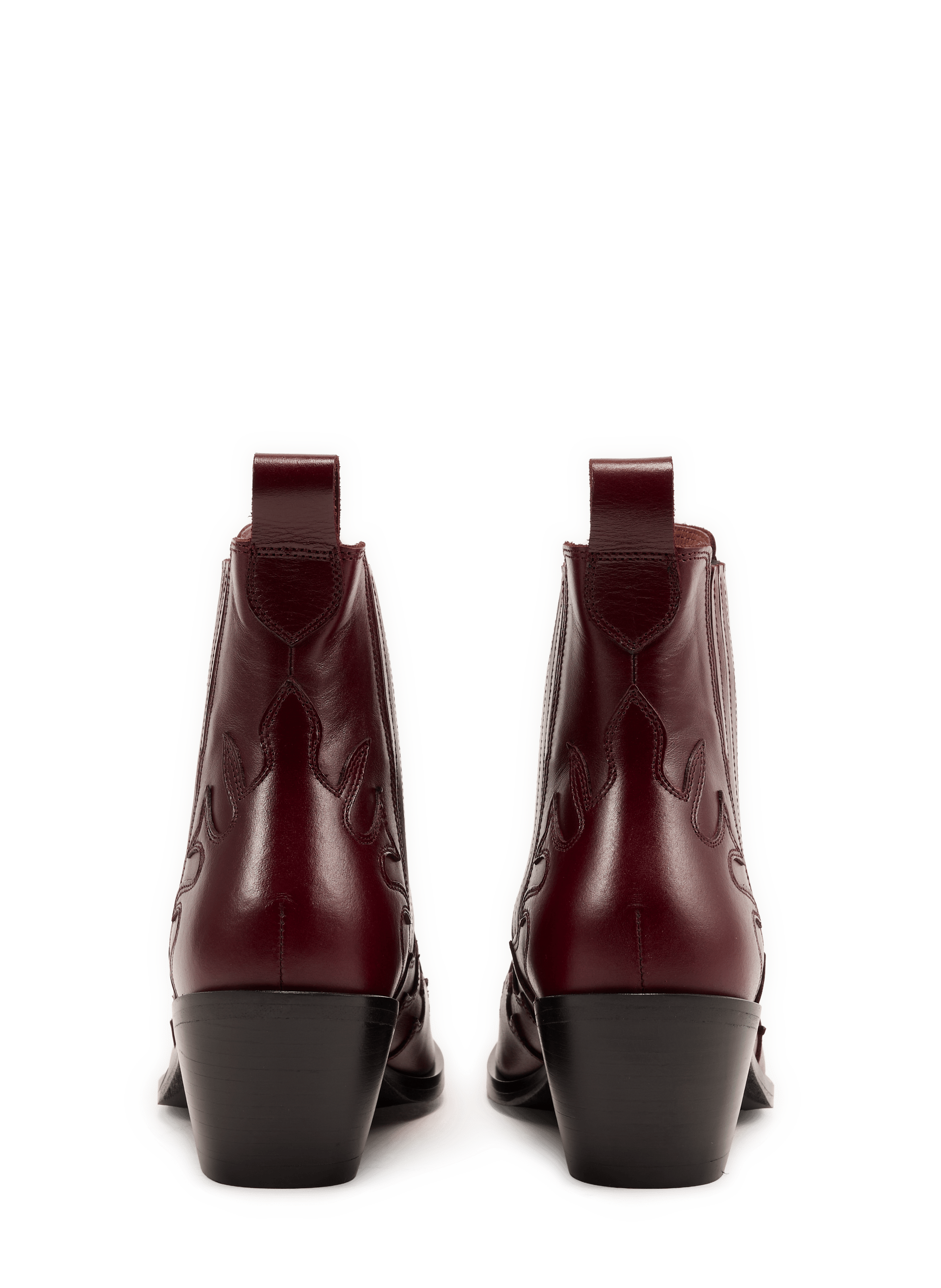 Coco cowhide leather western boots SAISON 1865 Red