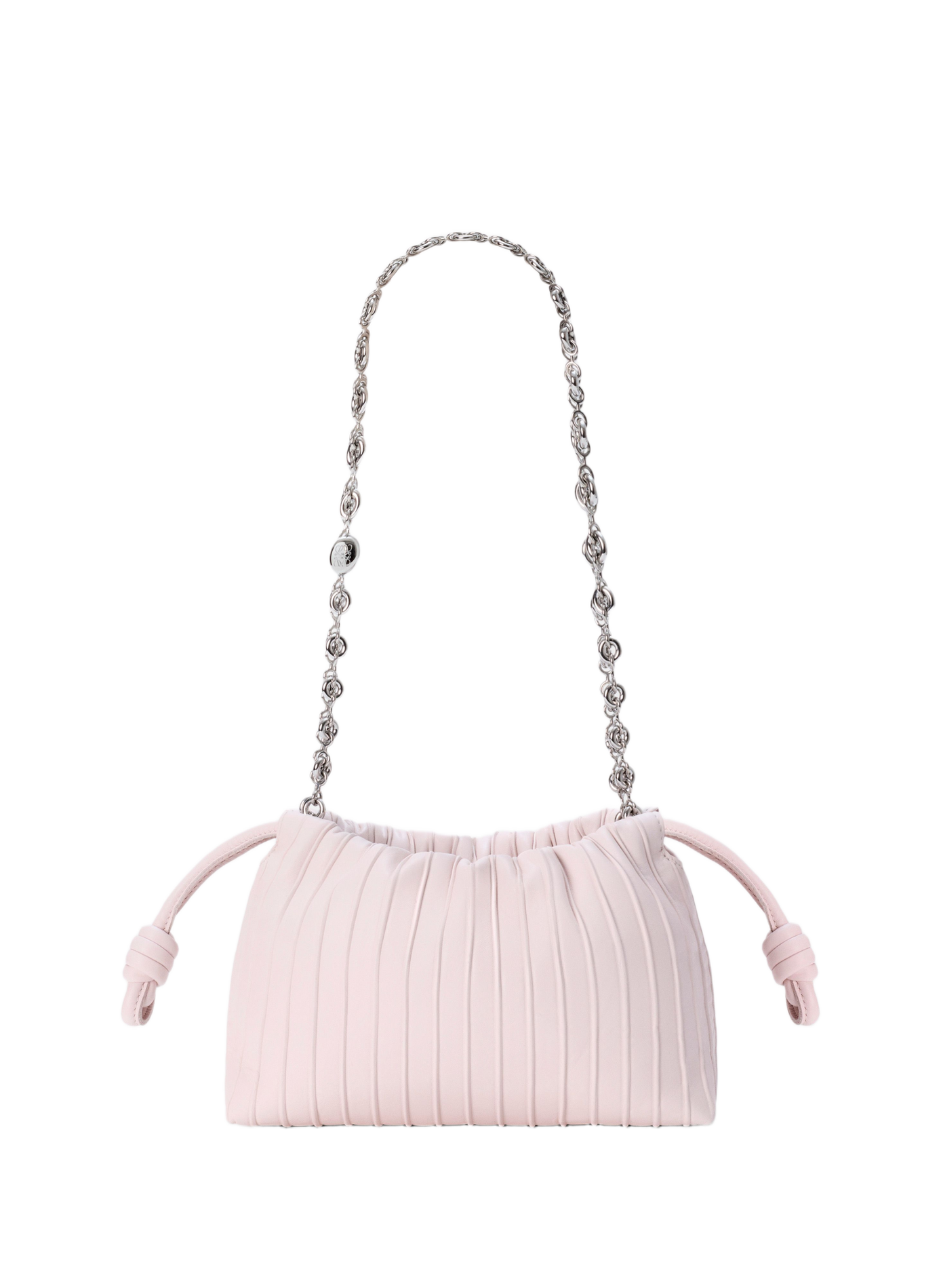 Mini Flamenco Pleats purse en cuir d'agneau nappa LOEWE Rose
