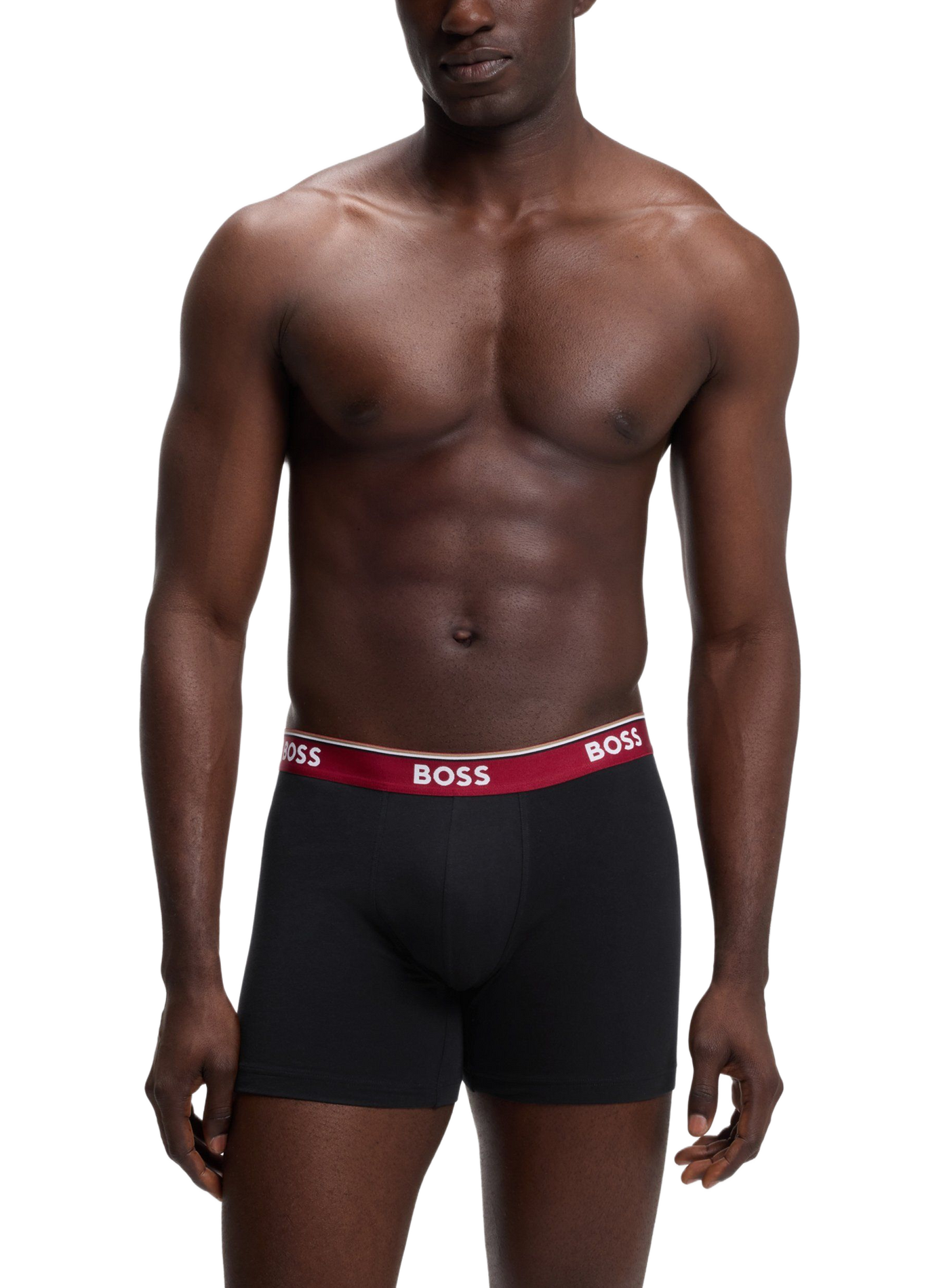 Lot de 3 boxers en coton BOSS Noir