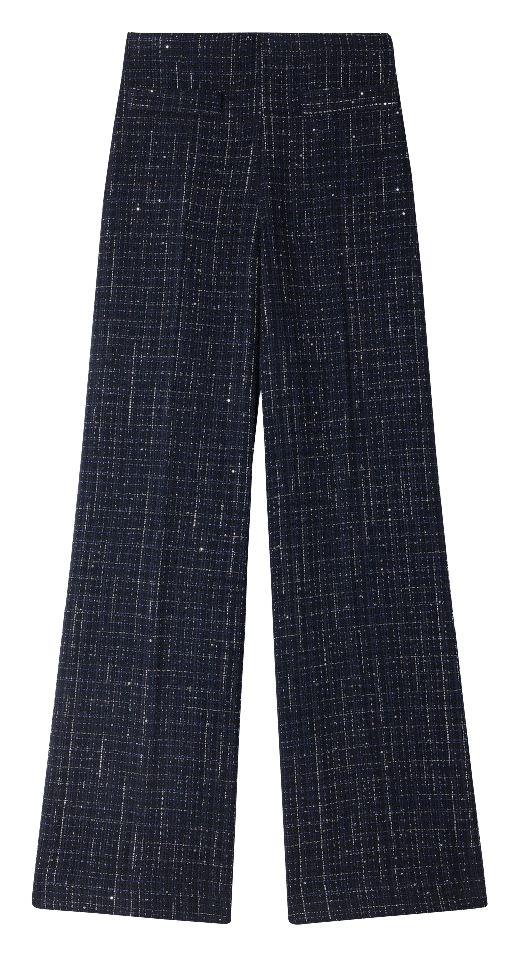 Pantalon patte d'eph en tweed SANDRO Bleu