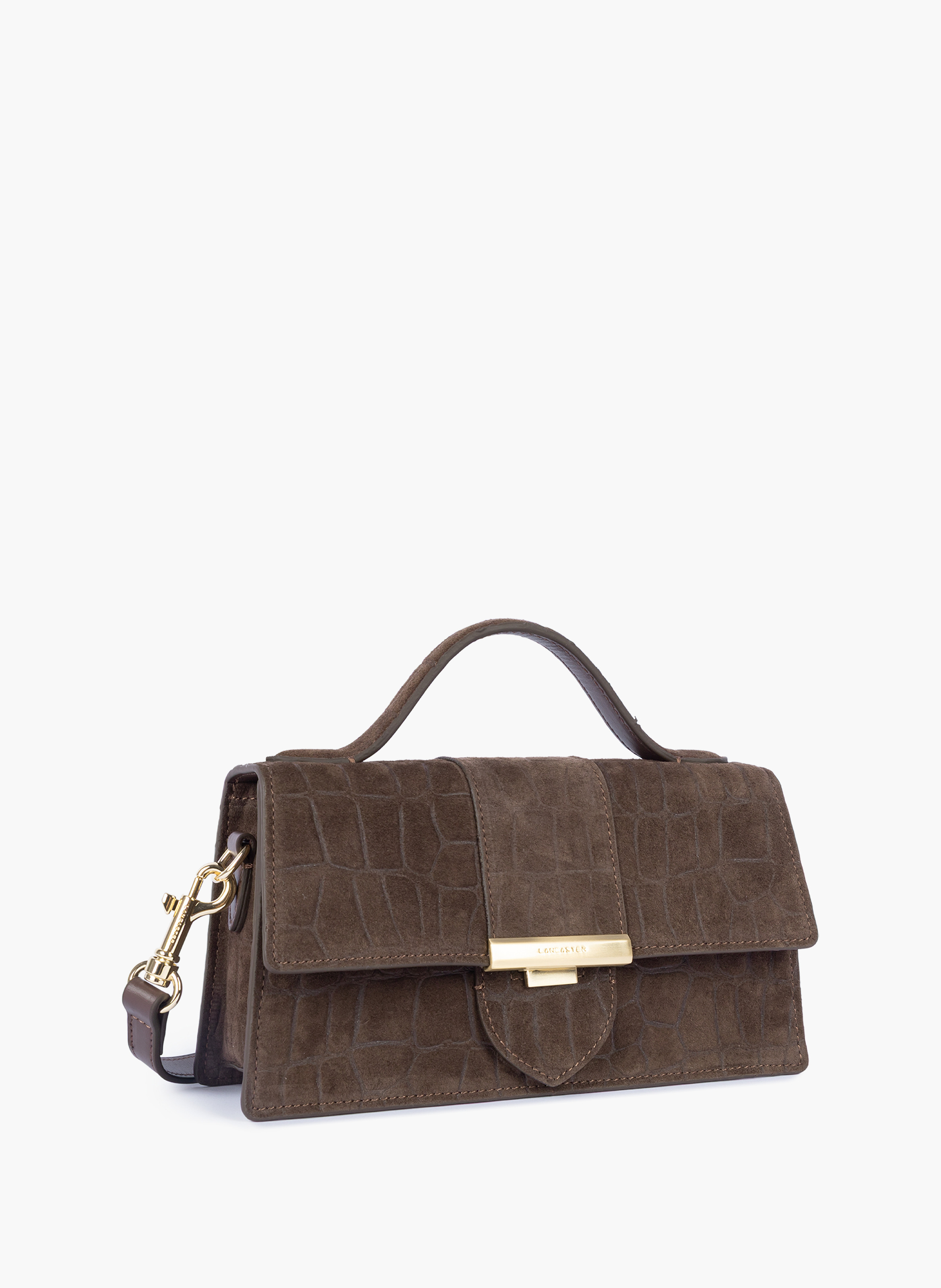 Sac à main - suède exo LANCASTER Marron