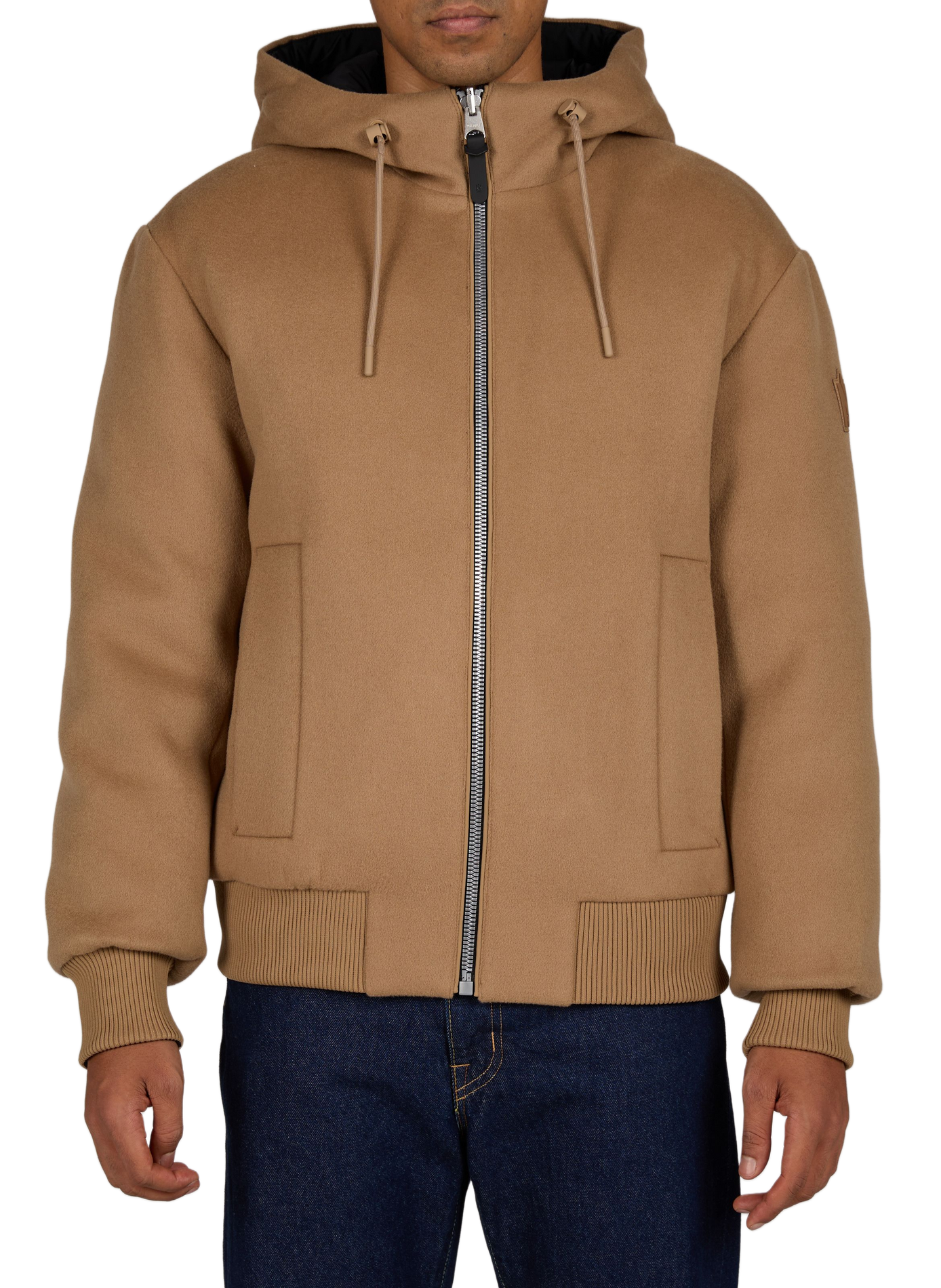 Jacke mit Stehkragen und Kapuze MACKAGE Beige