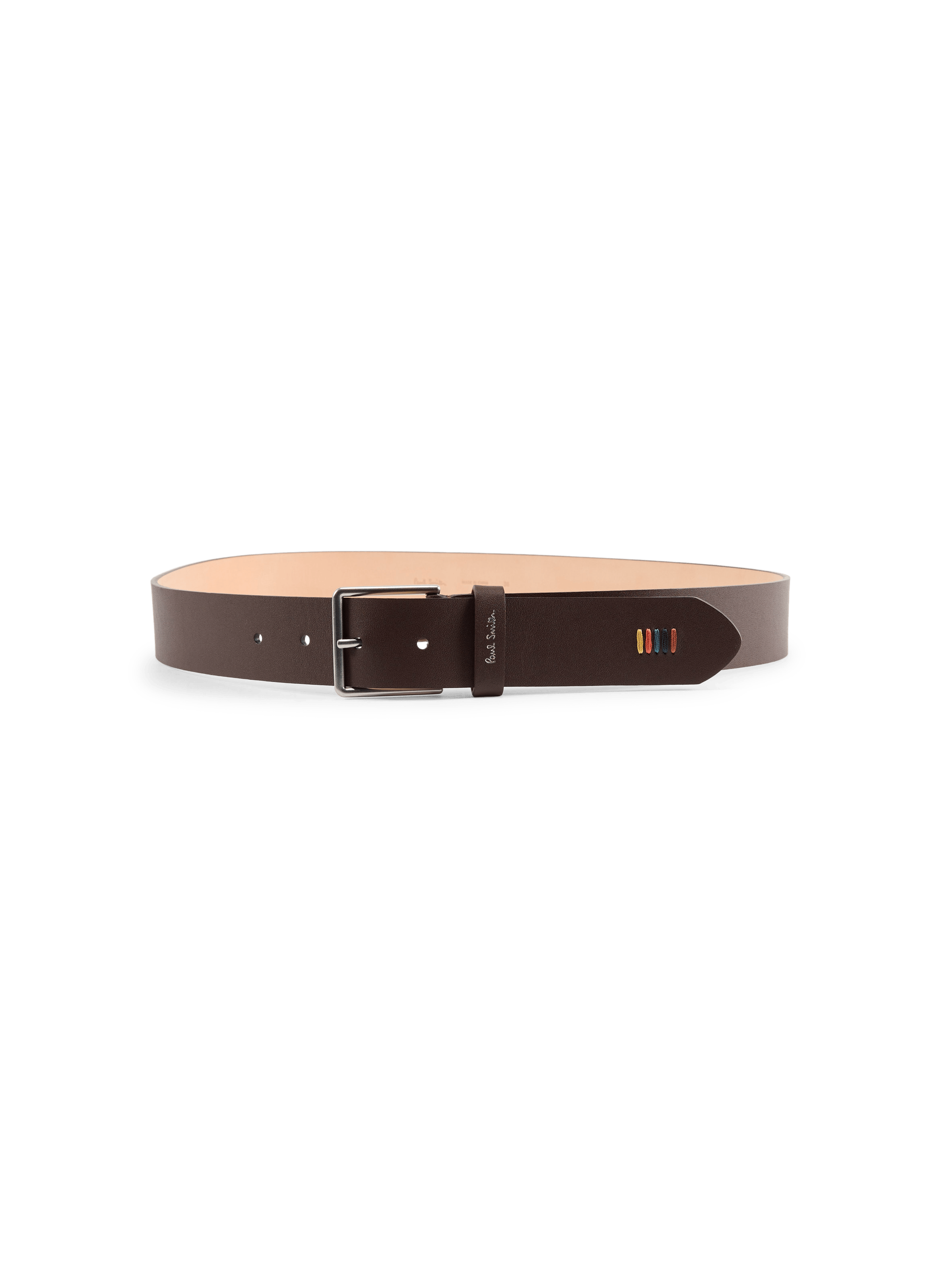 Ceinture unie en cuir PAUL SMITH Braun