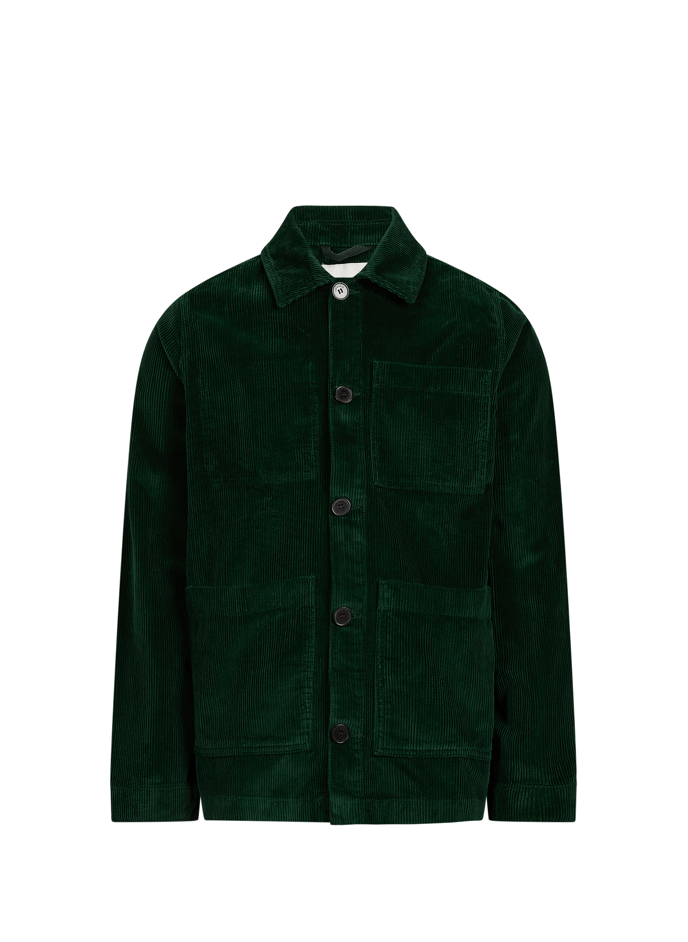 Chaqueta Esteve recta de algodón acanalado LAFAURIE Verde