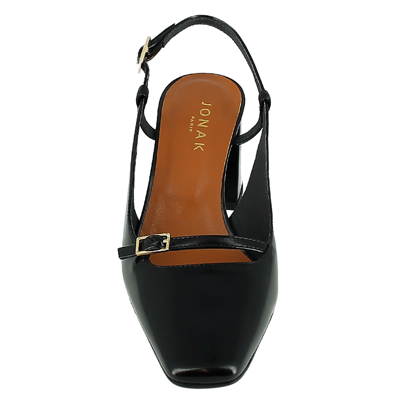 Escarpins en cuir vernis dadelle JONAK Noir