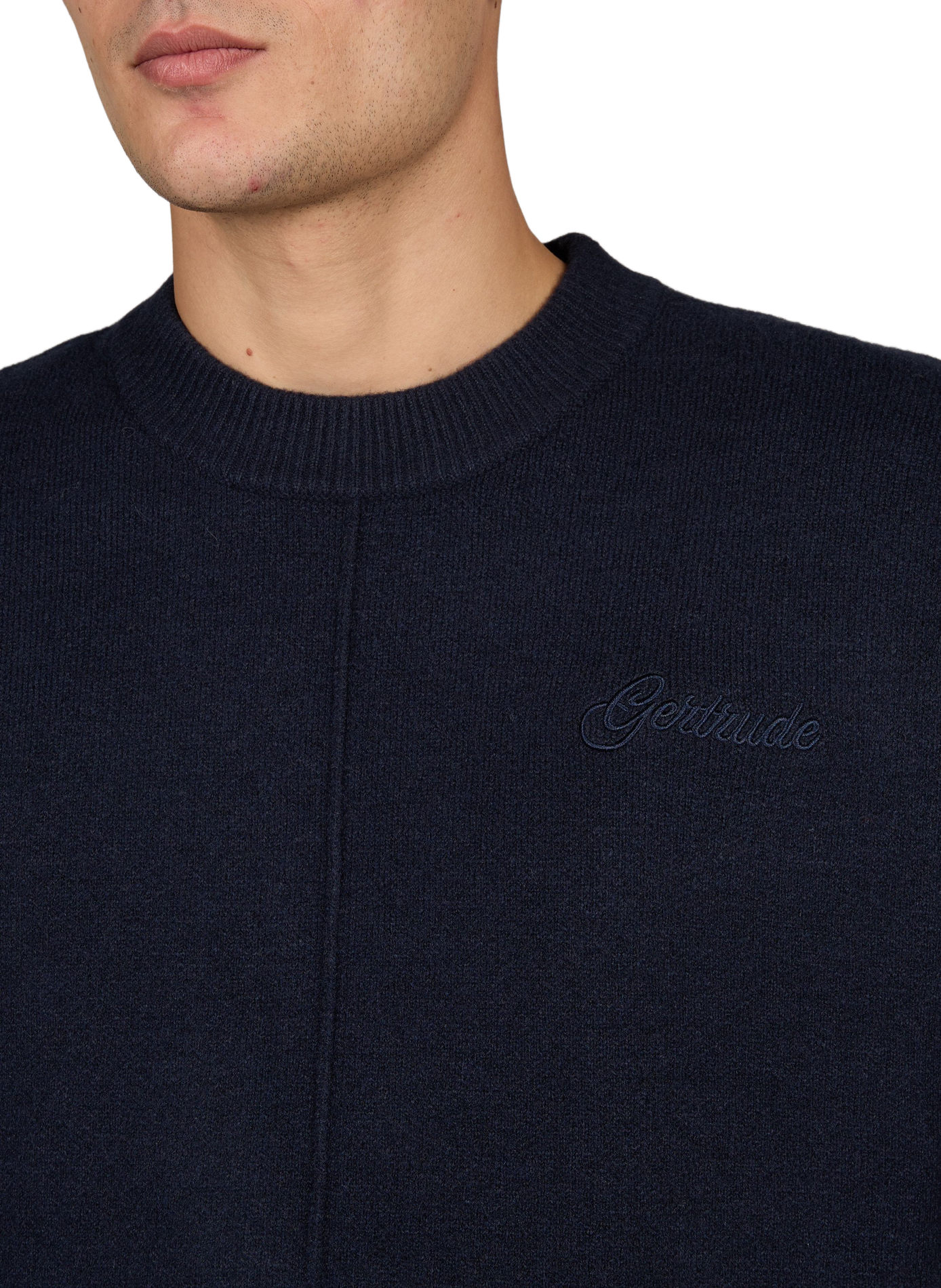 Gerade geschnittenes Alan-Poloshirt mit gesticktem Logo GERTRUDE Blau