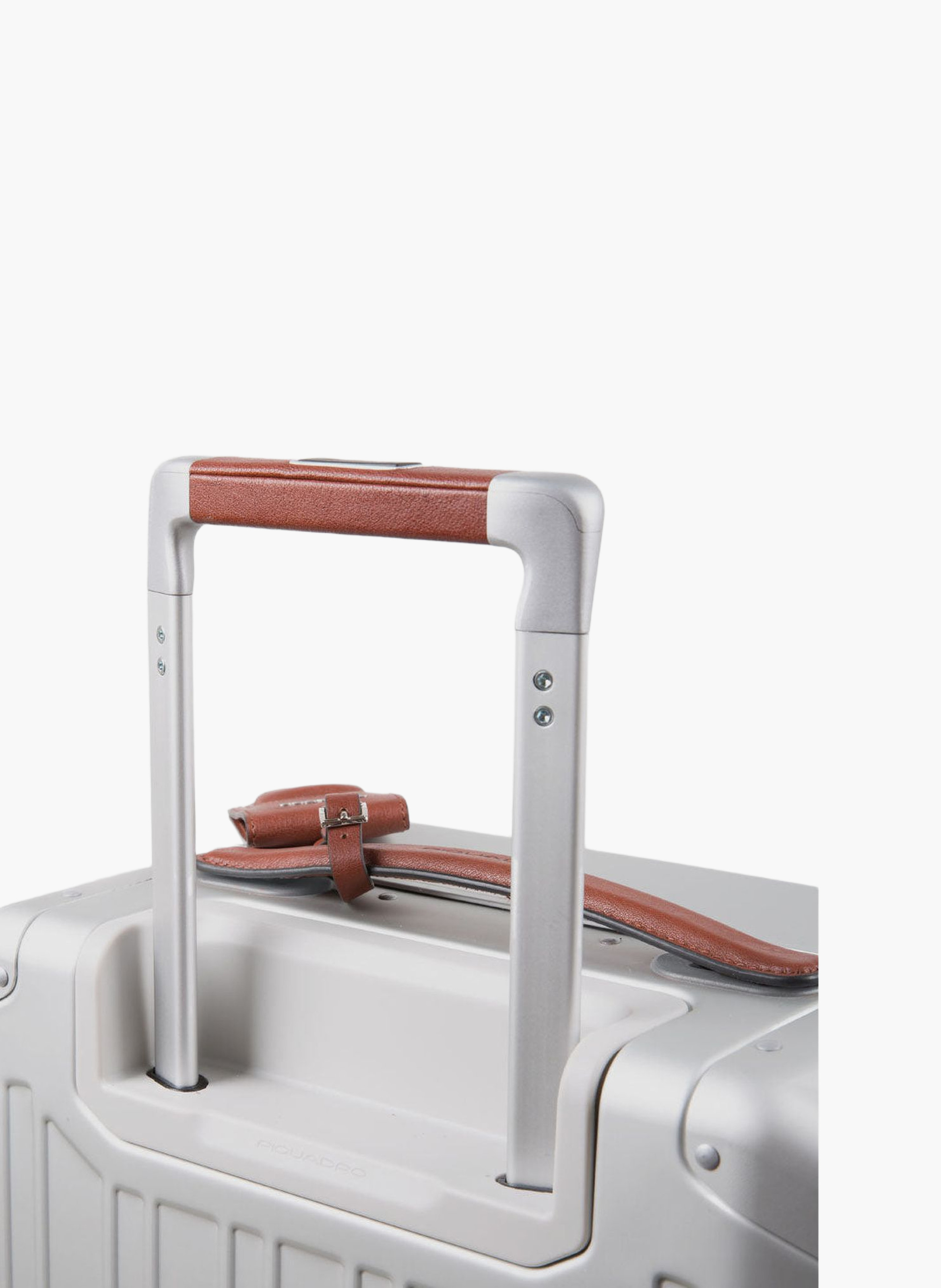 Aluminum cabin suitcase with tsa lock PIQUADRO Grey