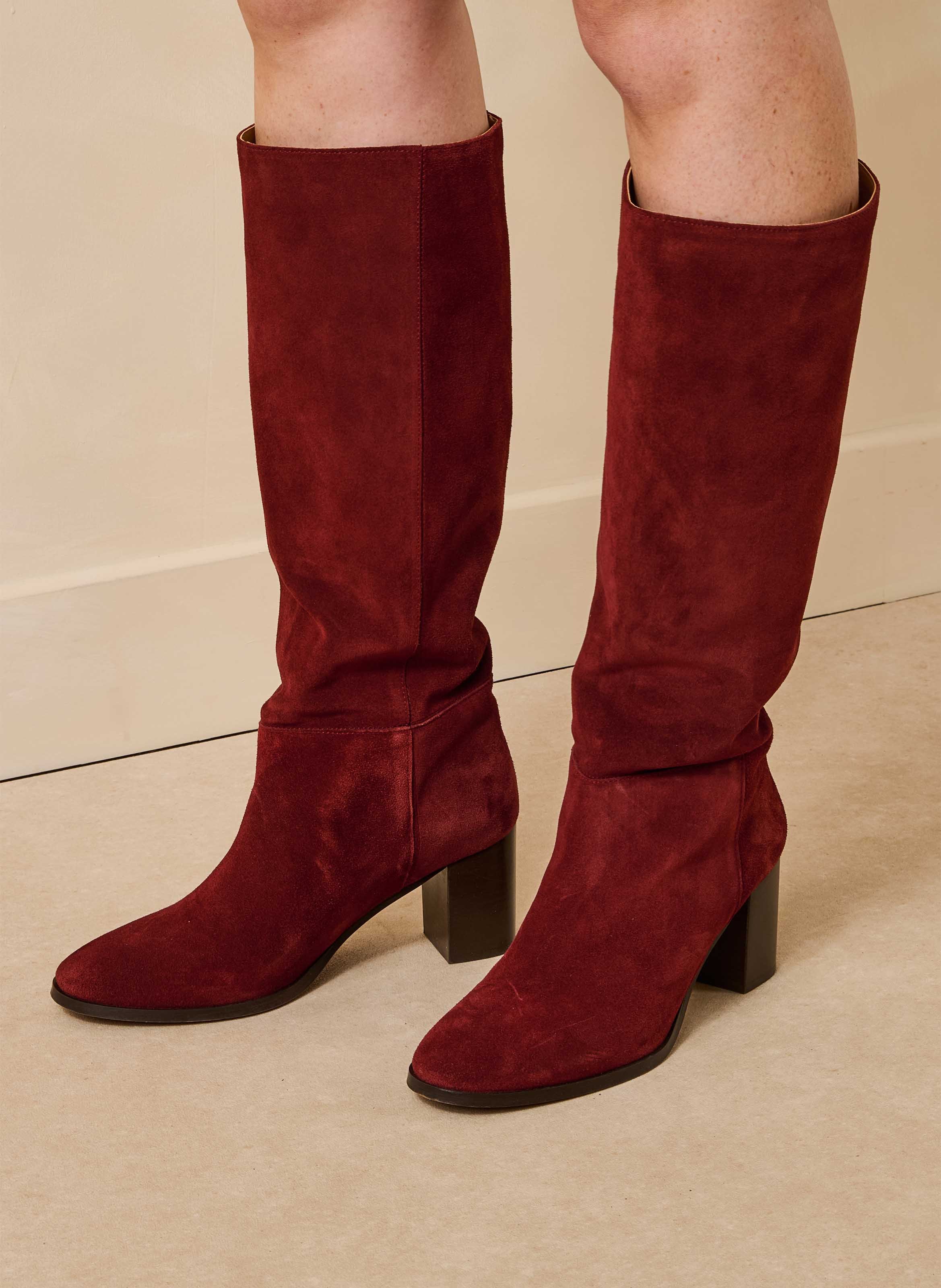 Leren laarzen met hakken LA FEE MARABOUTEE Rood
