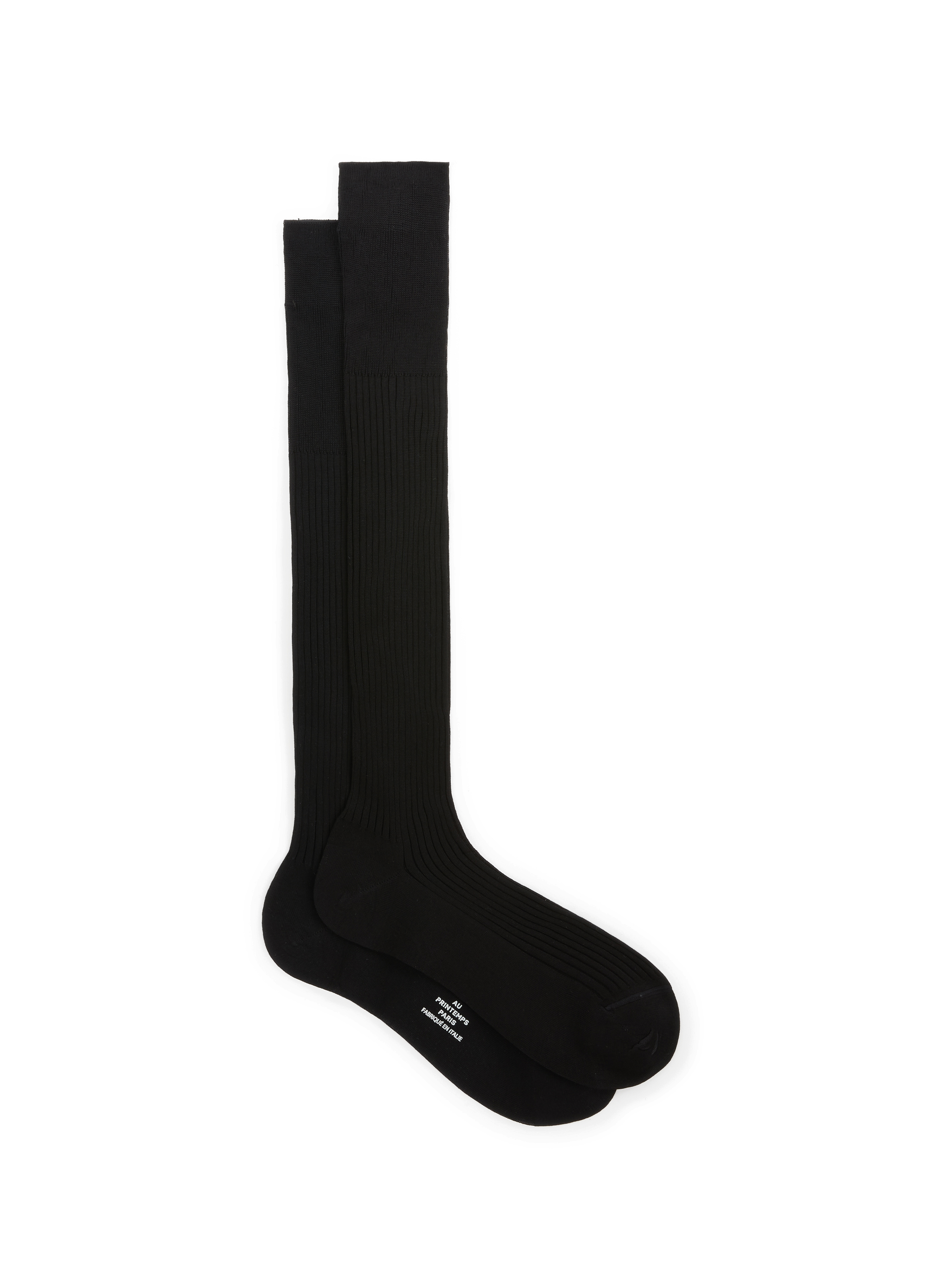 AU PRINTEMPS PARIS Chaussettes en coton Noir