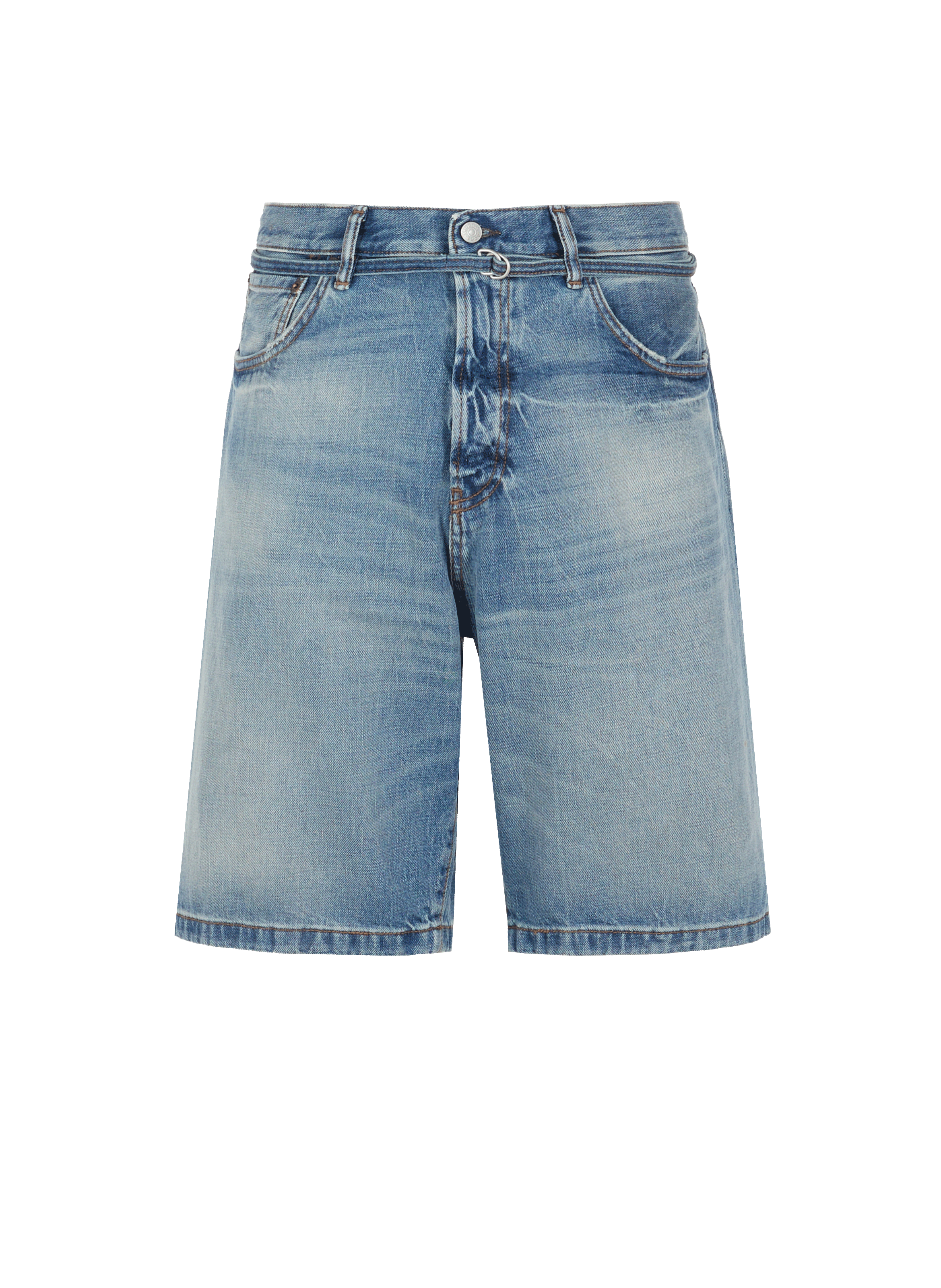 Short denim en coton biologique