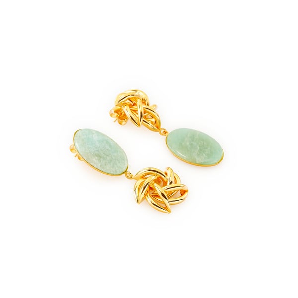 Boucles d'oreille en laiton plaqué or