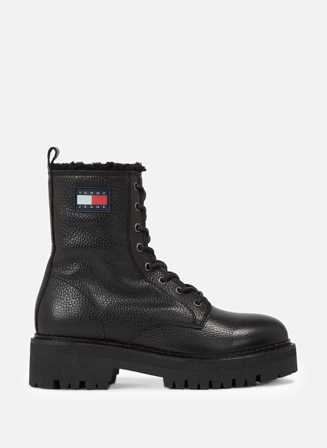Leather lace-up ankle boots TOMMY HILFIGER