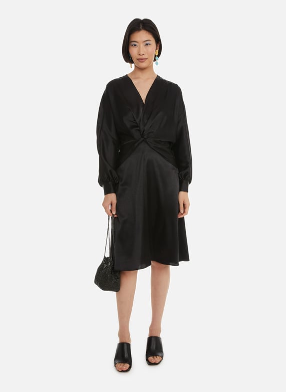 ROBE MIDI EFFET SATINe AU PRINTEMPS PARIS pour FEMME Printemps